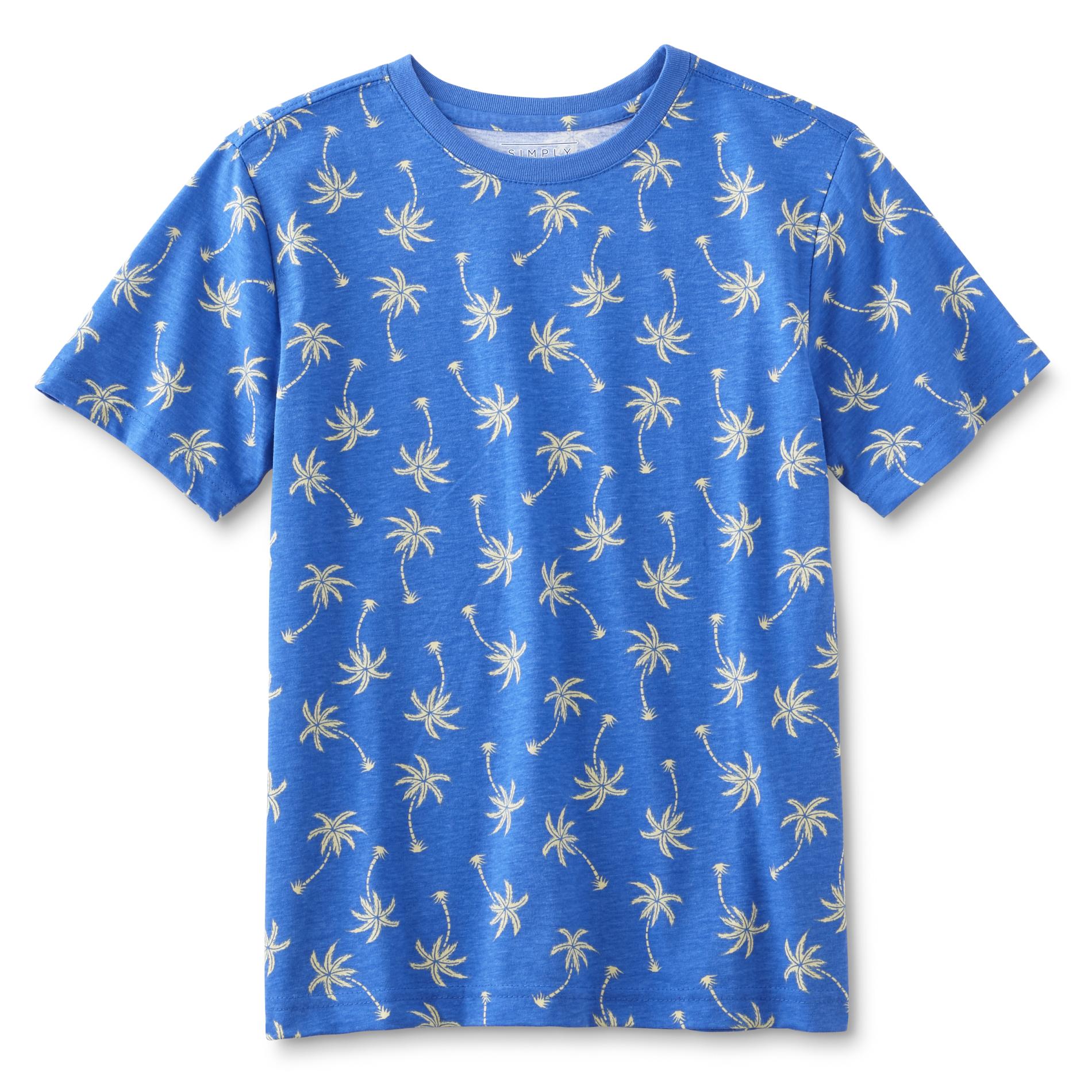 Simply Styled Boys' Short-Sleeve T-Shirt - Palm Trees