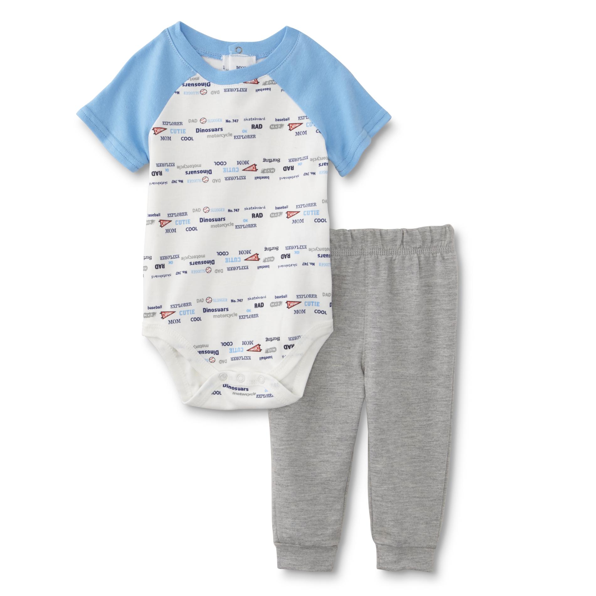 Little Wonders Infant Boys' Bodysuit & Pants - Mixed Print