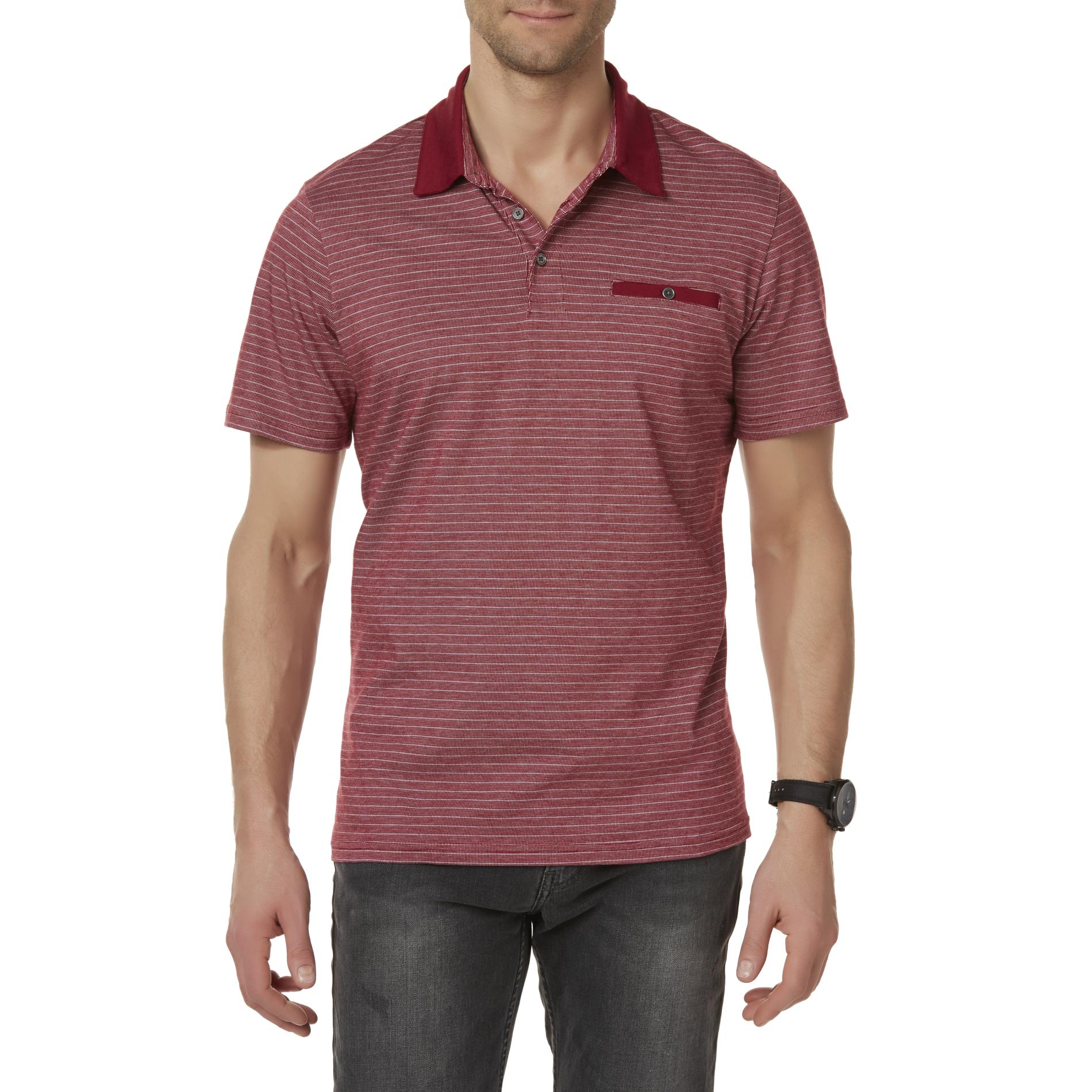 Structure Men's Pocket Polo Shirt - Striped