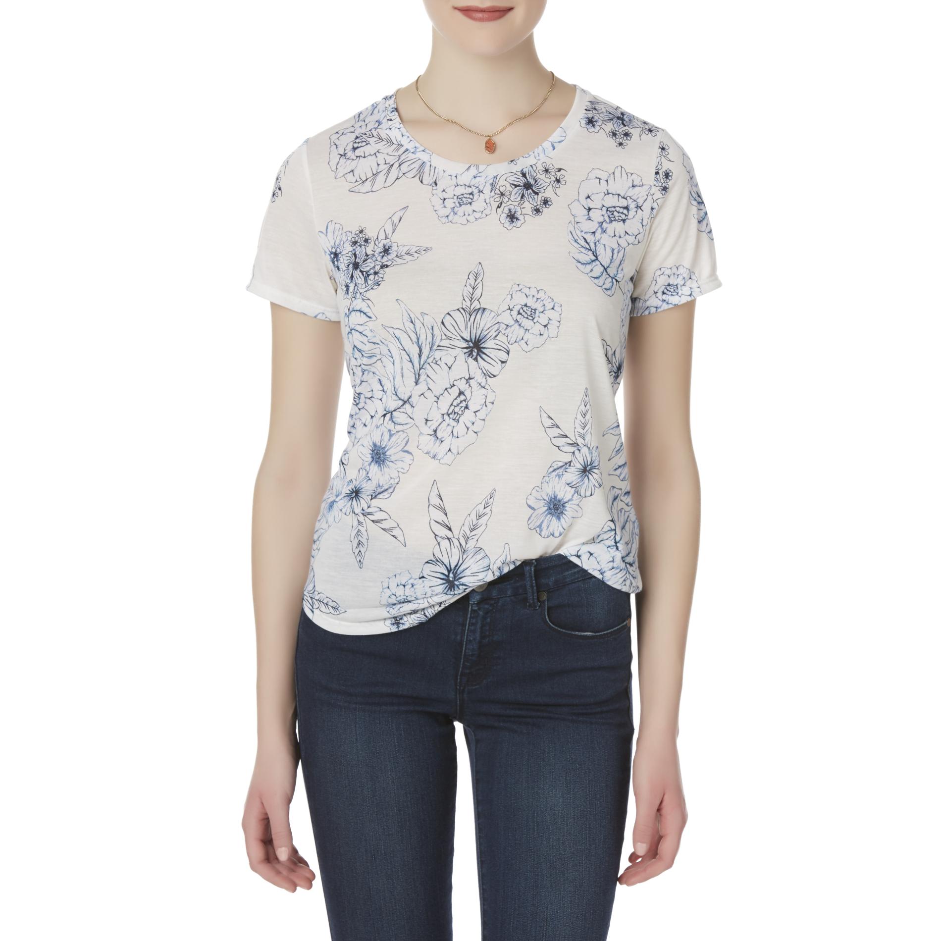 Simply Styled Women's Graphic T-Shirt - Floral