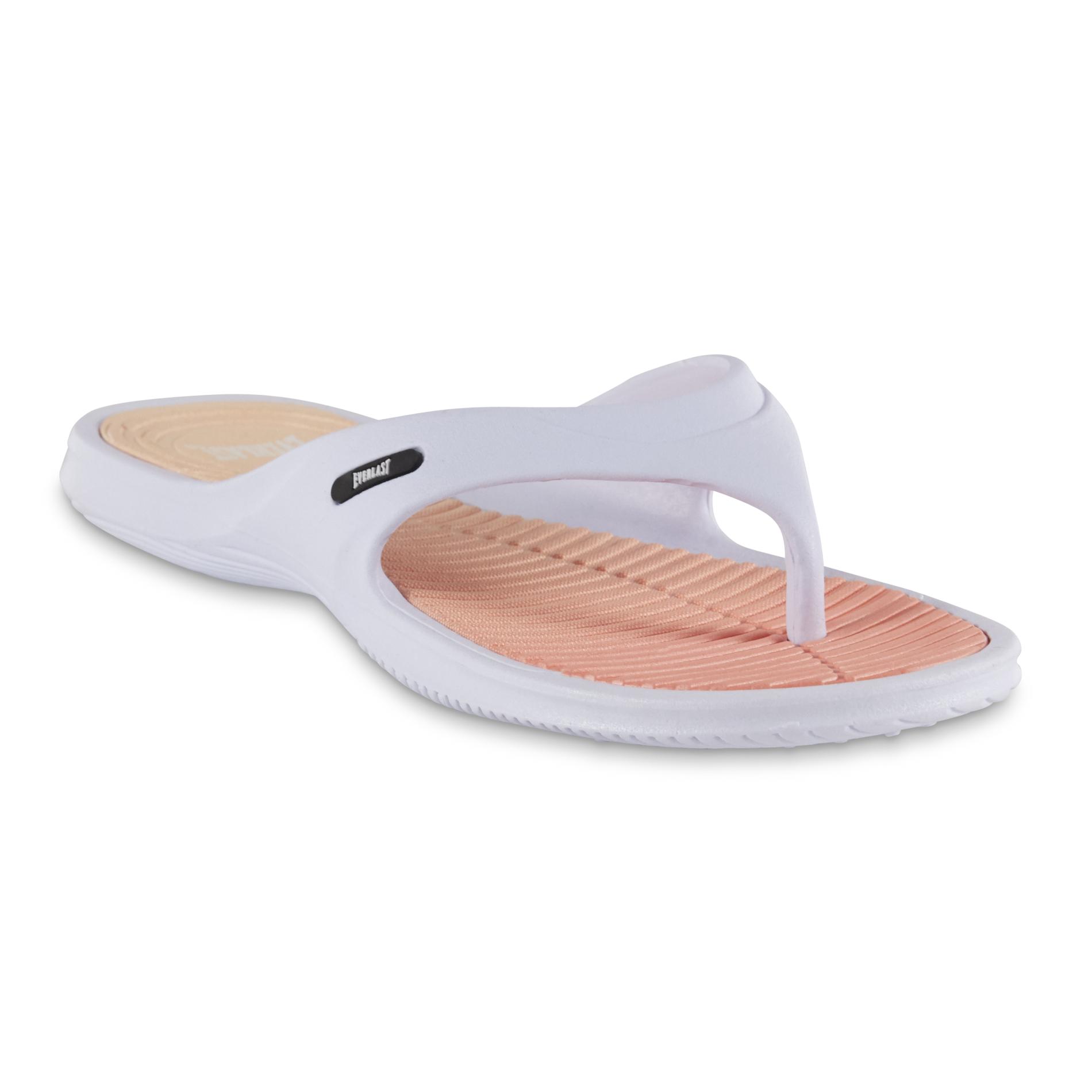 Everlast&reg; Women's Cleo Flip-Flop Sandal - White/Orange