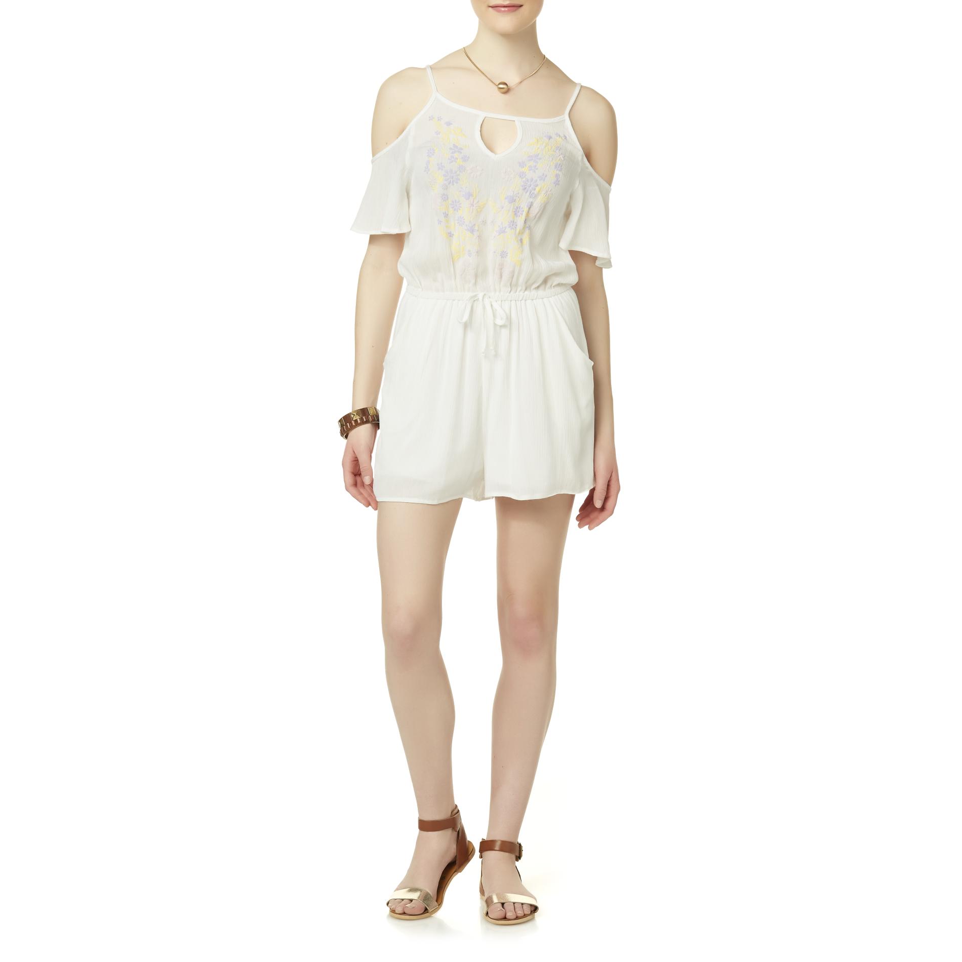 Bongo Juniorsu0027 Cold Shoulder Romper