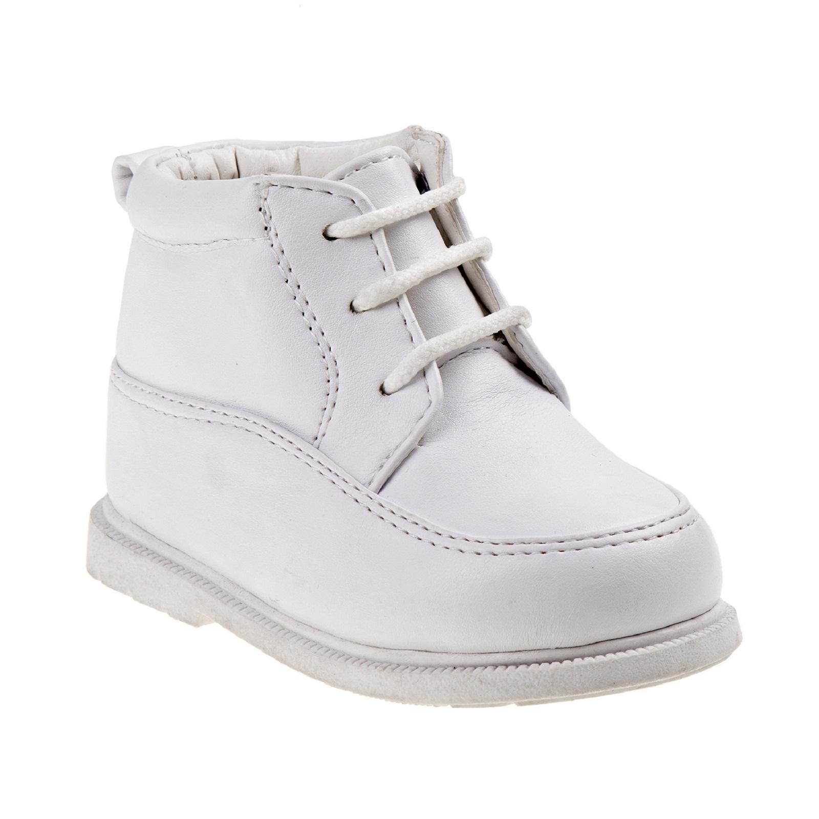 Josmo Baby Boys' White Lace-Up Boot