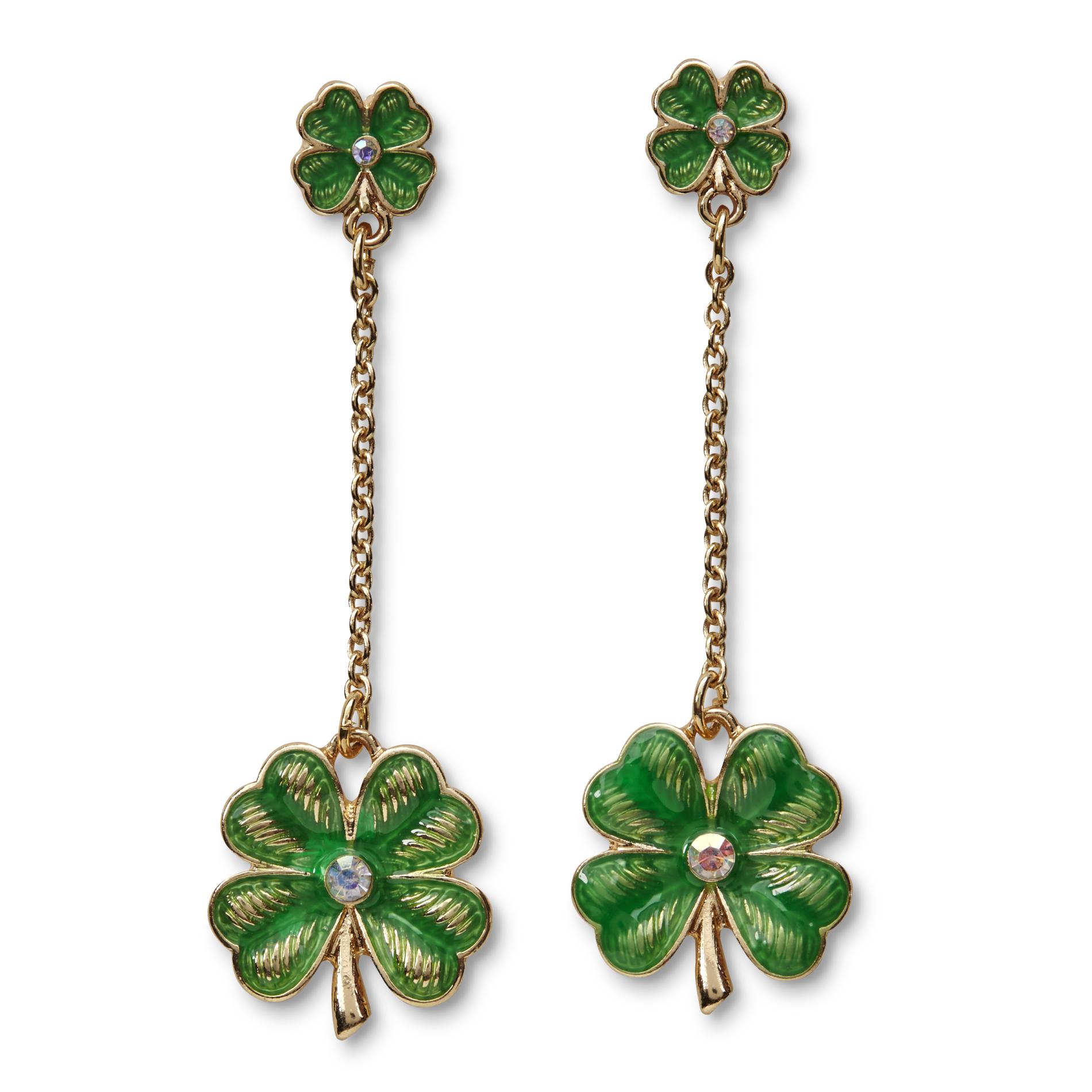 Holiday Editions Women's Goldtone St. Patrick's Day Dangle Earrings