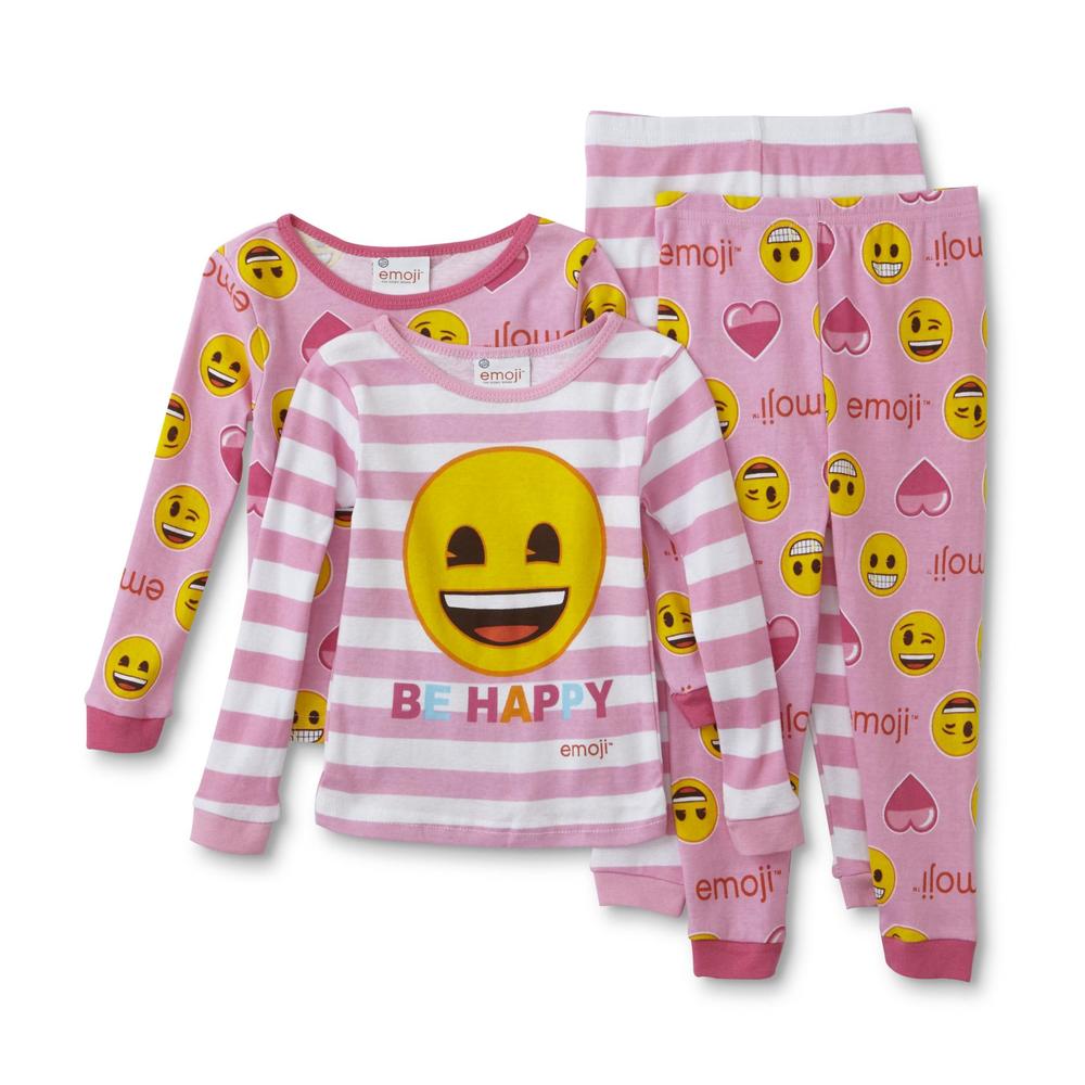 Toddler Girls' 2-Pairs Pajamas - Be Happy