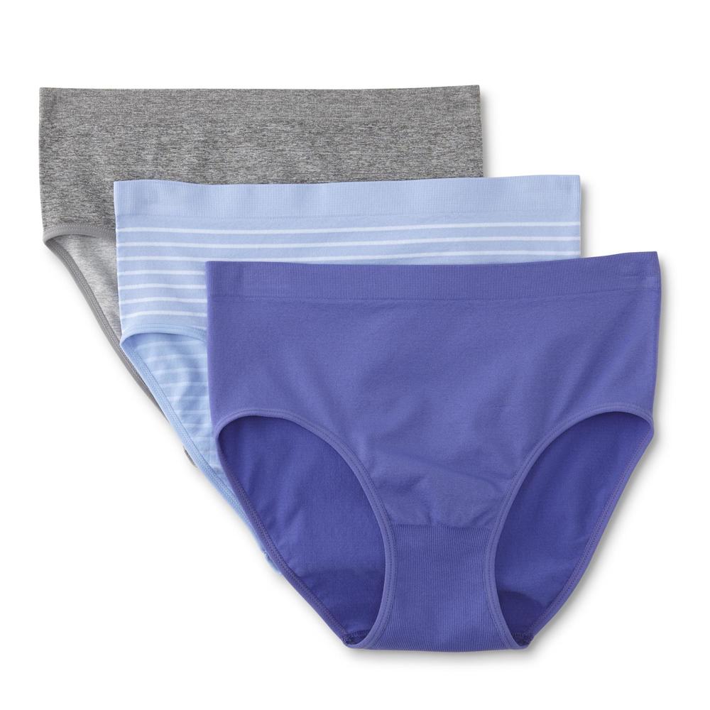 Simply Styled Women's 3-Pack Seamless Brief Panties