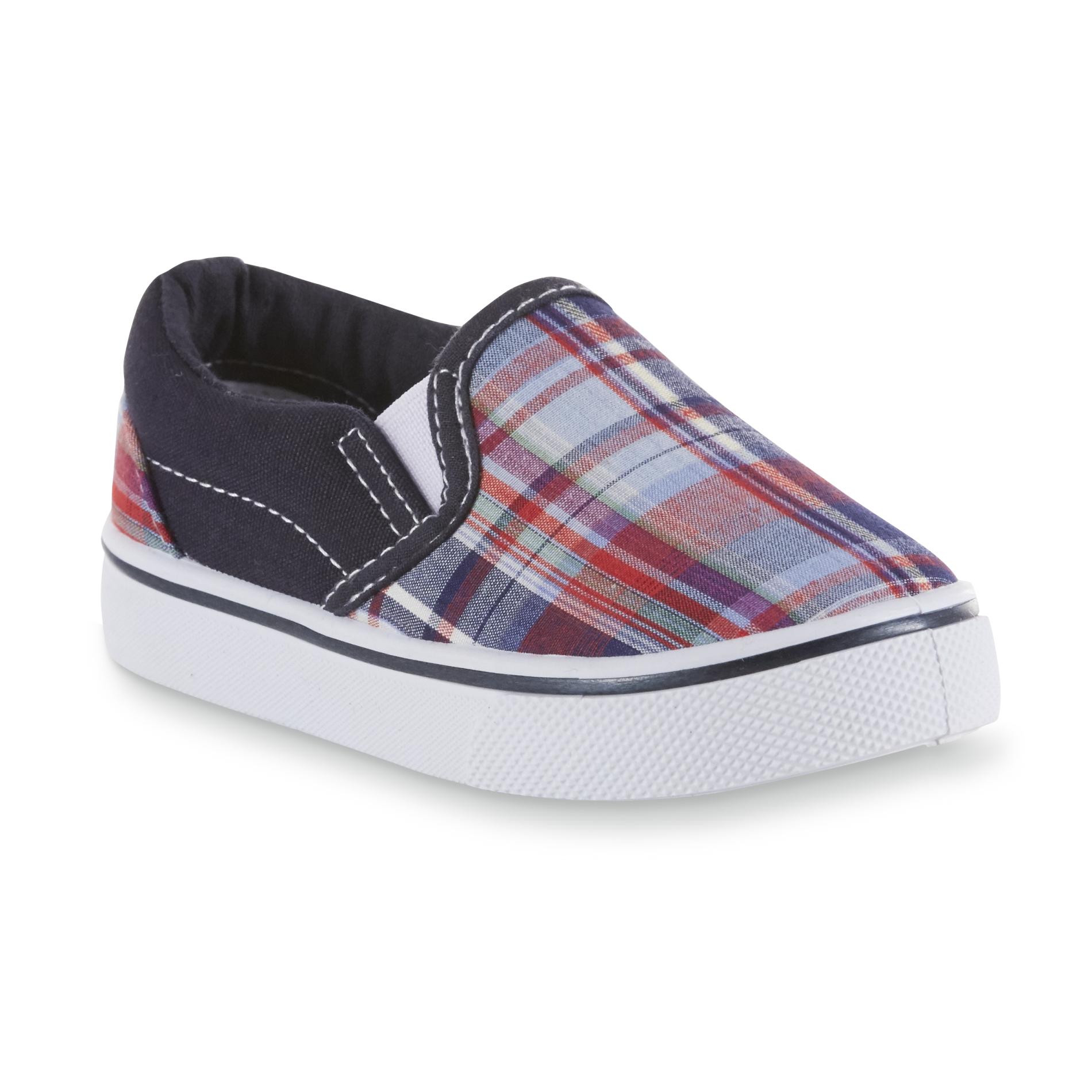 Basic Editions Toddler Girls' Revolve Red/Navy/Plaid Casual Shoe, 6 - (Baby/Toddler) Basic Editions Toddler Girls' Revolve Red/Navy/Plaid Casual Shoe, 6 - (Baby/Toddler)