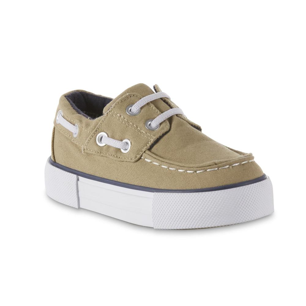 Route 66 Toddler Boys' Maddox Tan Boat Shoe