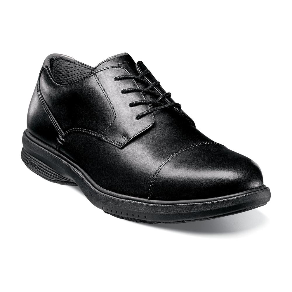 Nunn Bush Men's Melvin Street Leather Oxford Shoe - Black