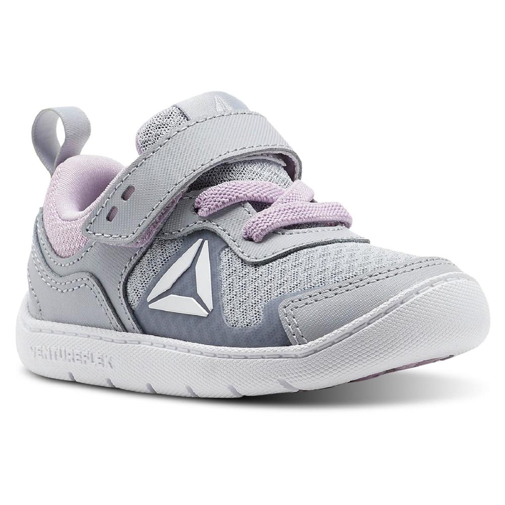 Reebok Toddler Girls' VentureFlex Silver Athletic Shoe