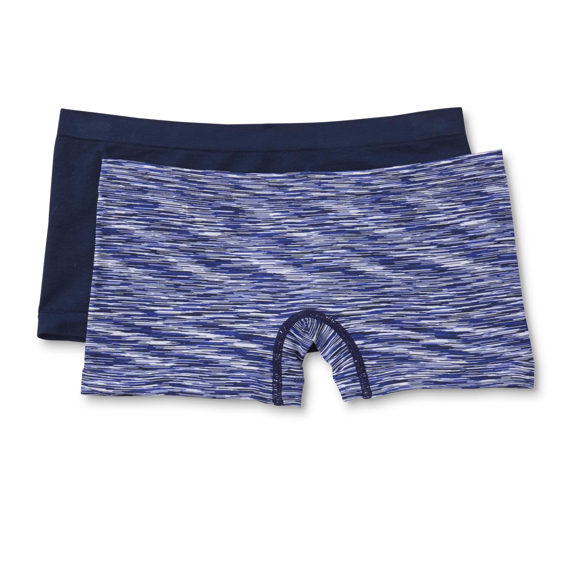 petite Women's 2-Pack Boy Short Panties - Space-Dyed & Solid, Size: Small, Wild Aster petite Women's 2-Pack Boy Short Panties - Space-Dyed & Solid, Size: Small, Wild Aster