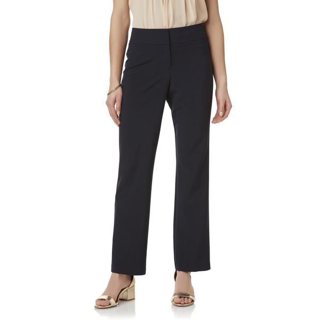 rafaella curvy fit dress pants Rafaella Women's Curvy Fit Gabardine Bootcut Stretch Dress Pants with Pockets (Size 4-16)