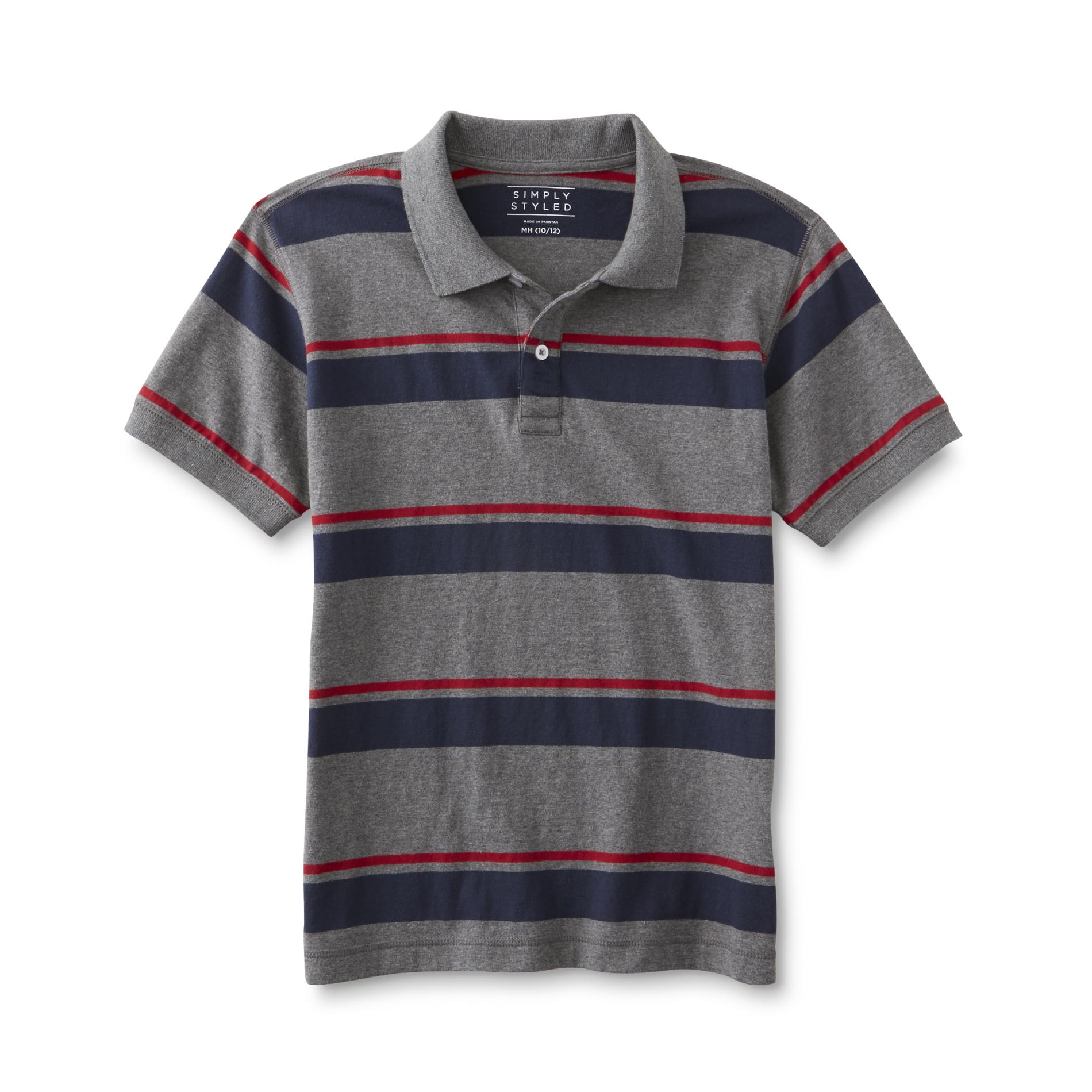 Simply Styled Boy's Polo Shirt - Striped