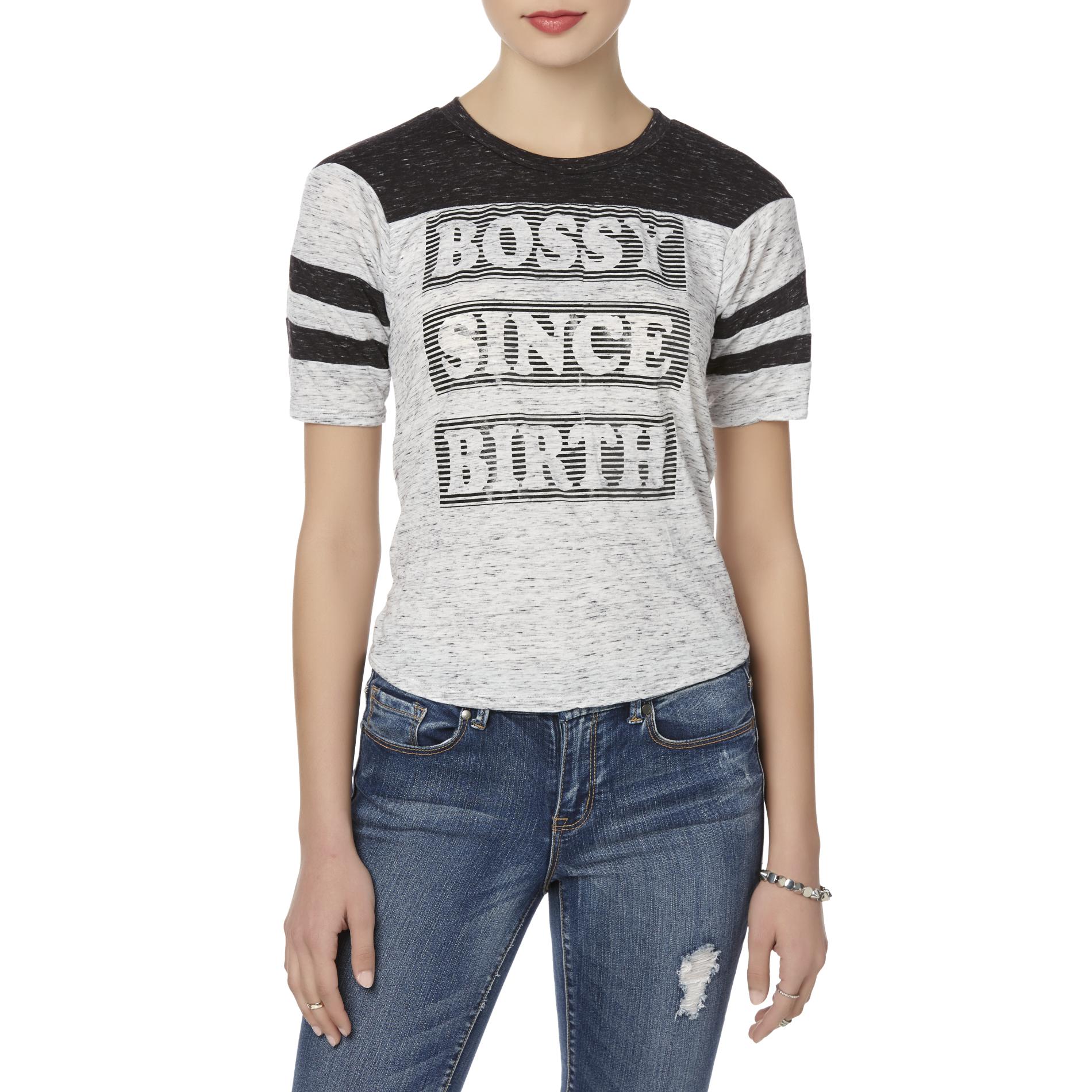Joe Boxer Juniors' Football Jersey T-Shirt - Bossy Since Birth