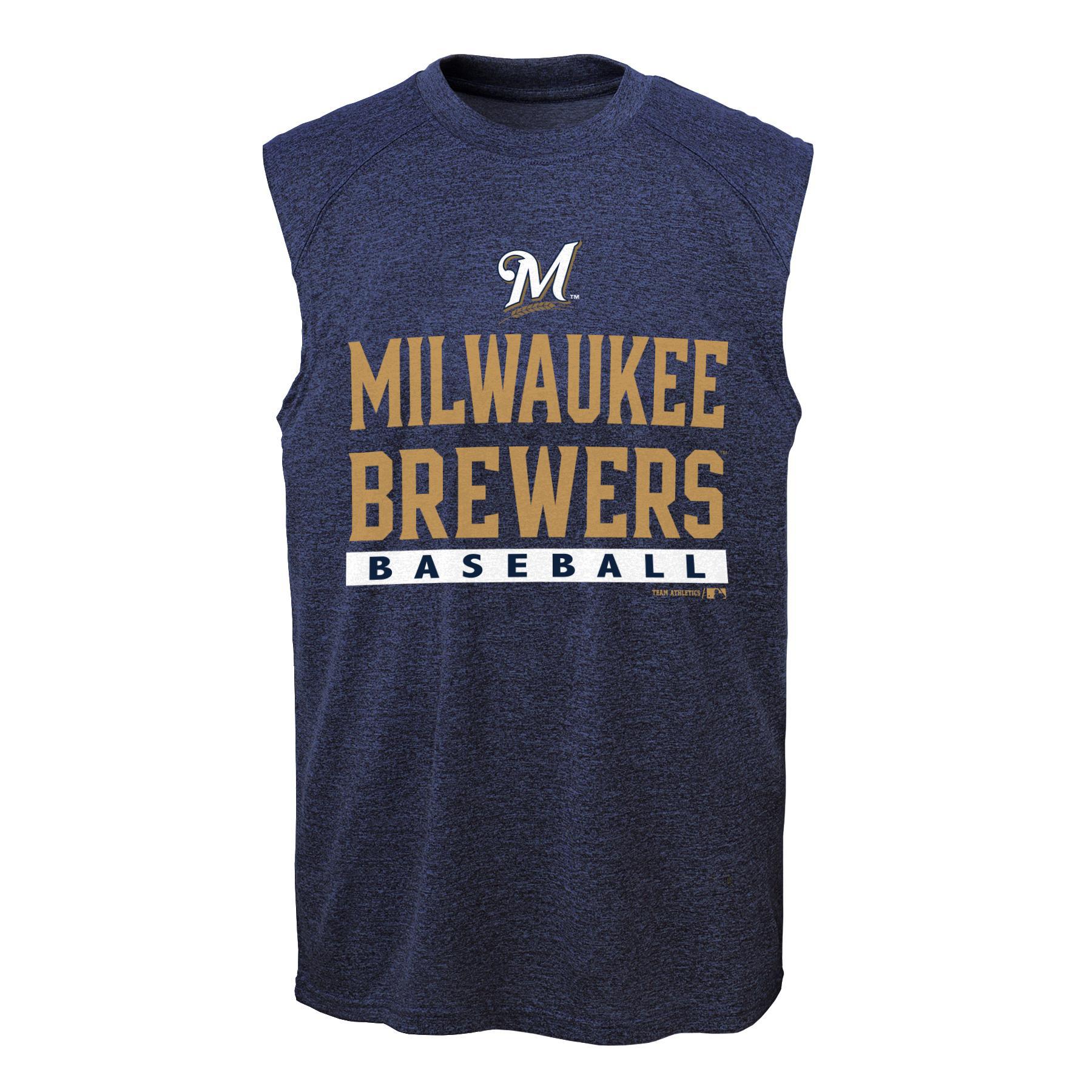 MLB Boy's Graphic Muscle Shirt - Milwaukee Brewers