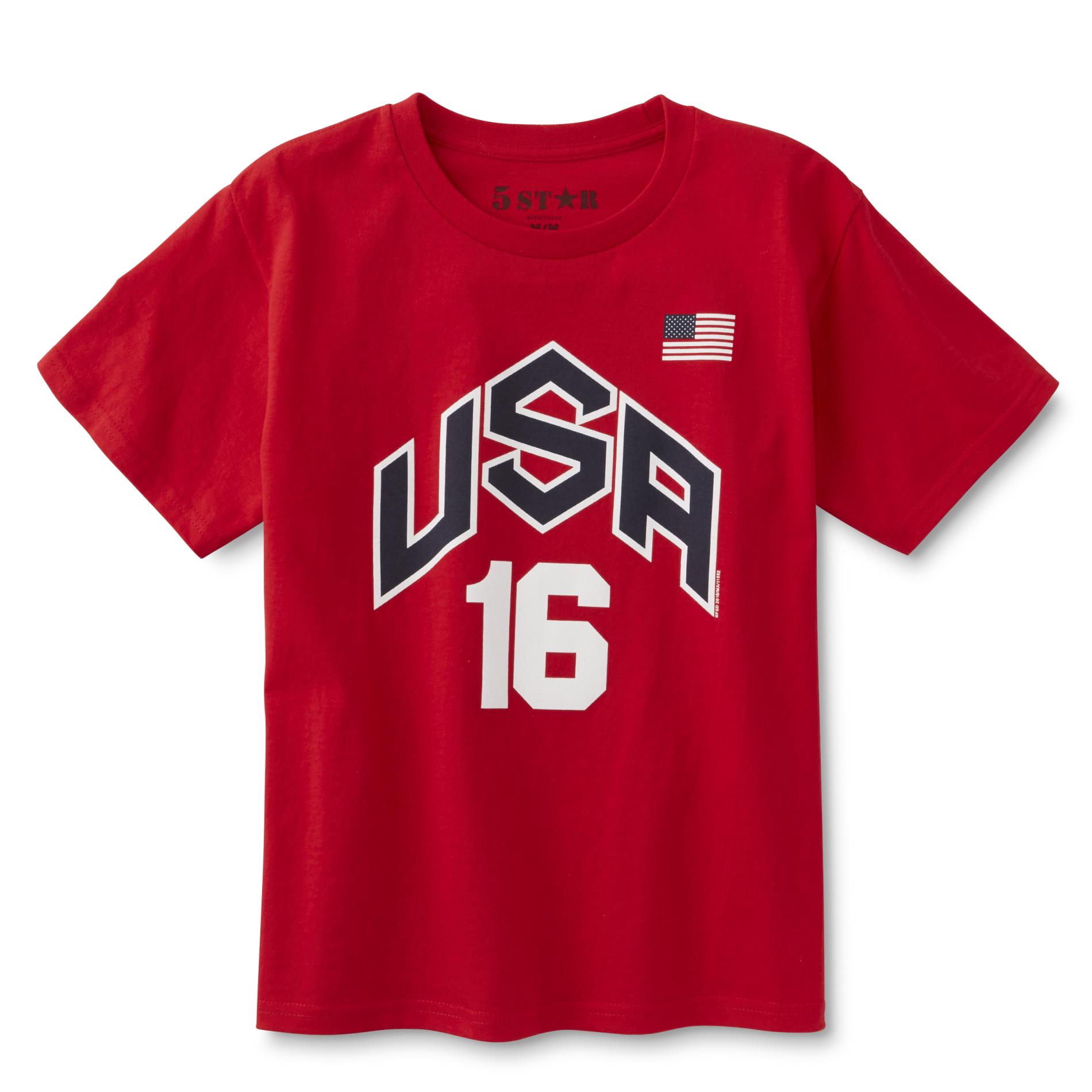 5Star Boy's Graphic T-Shirt - USA