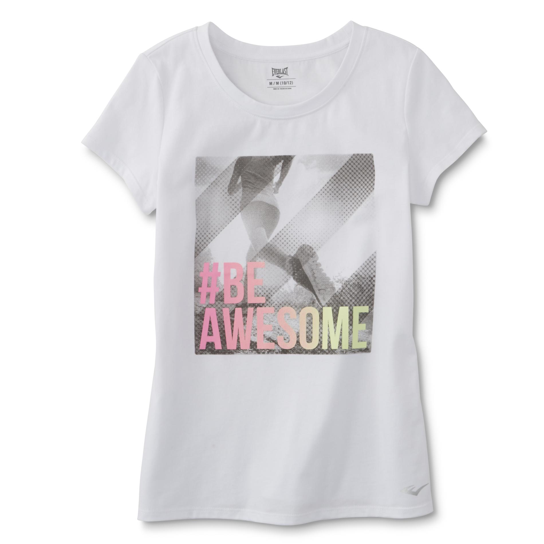 Everlast&reg; Girl's Athletic T-Shirt - #BeAwesome