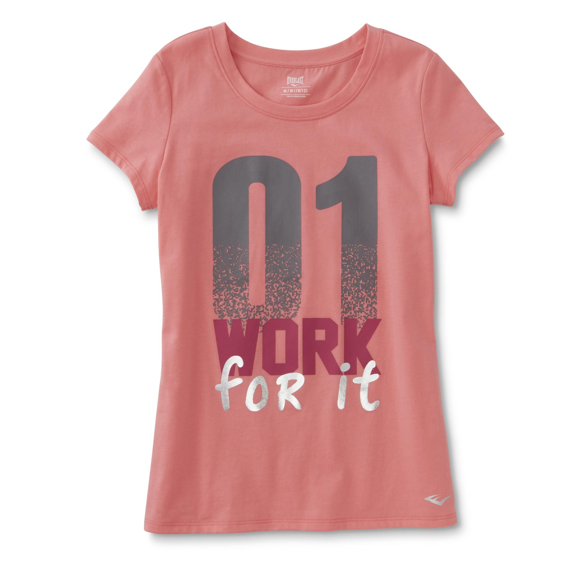 Everlast&reg; Girl's Athletic T-Shirt - Work For It