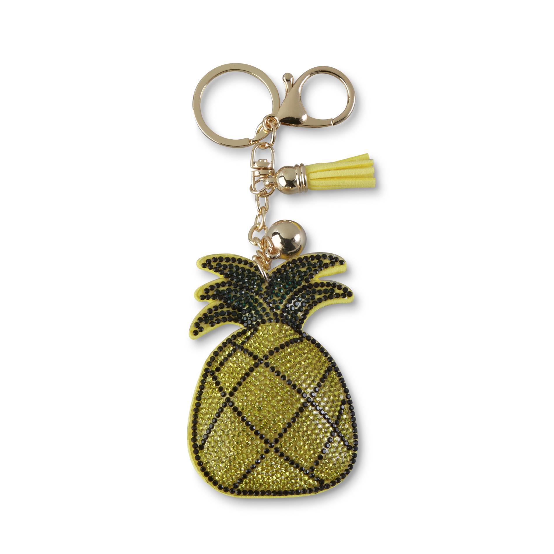 Attention Women's Key Chain - Pineapple, Green Attention Women's Key Chain - Pineapple, Green
