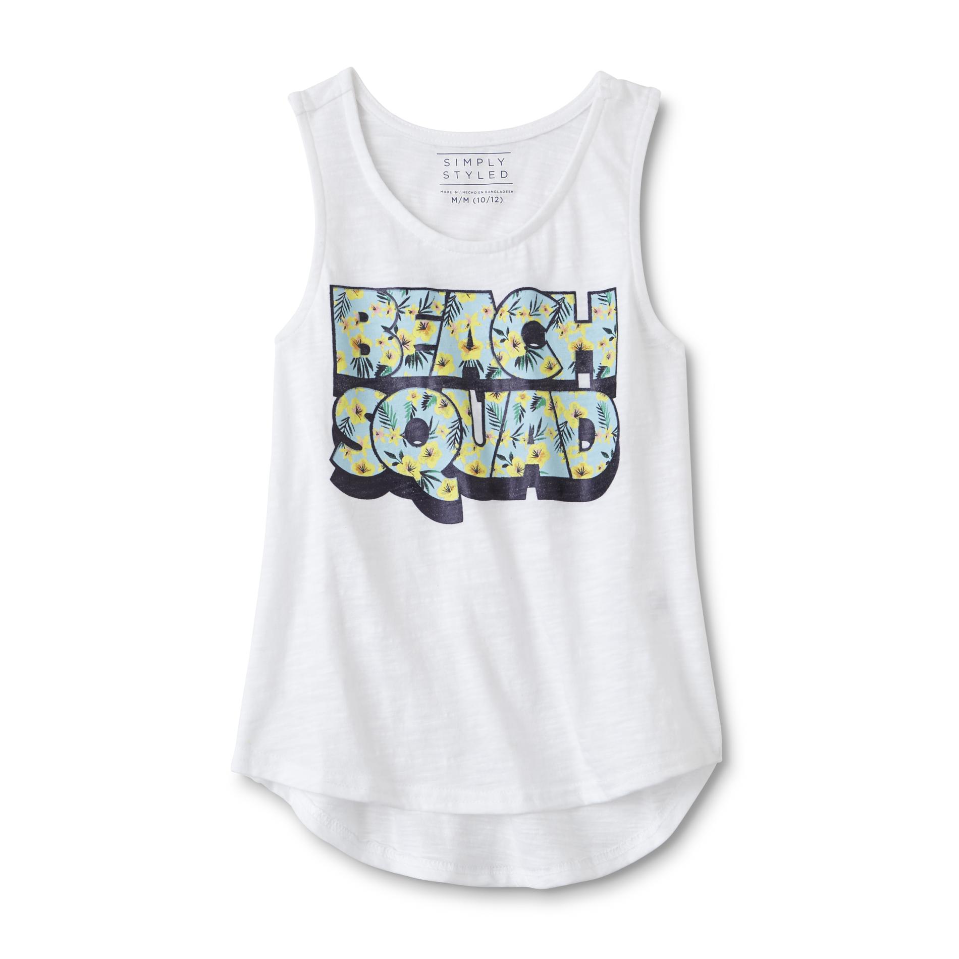 Simply Styled Girls' Graphic Tank Top - Beach Squad
