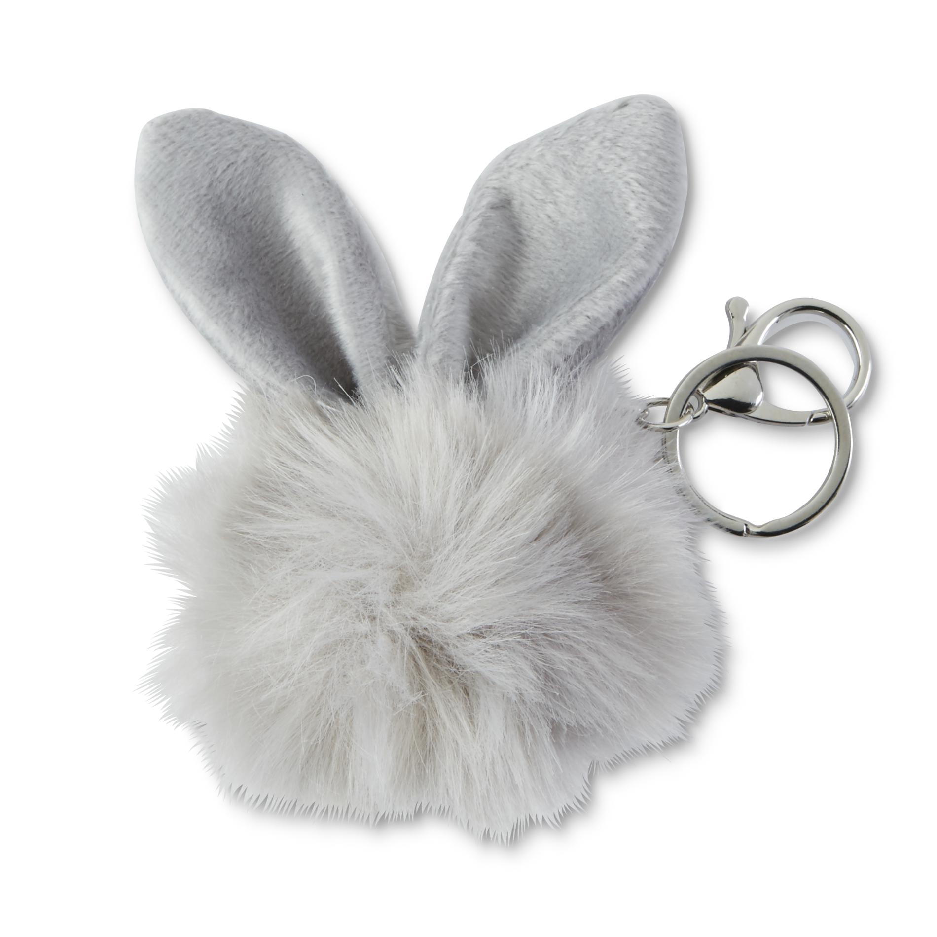 Attention Women's Key Chain - Bunny, Grey Attention Women's Key Chain - Bunny, Grey