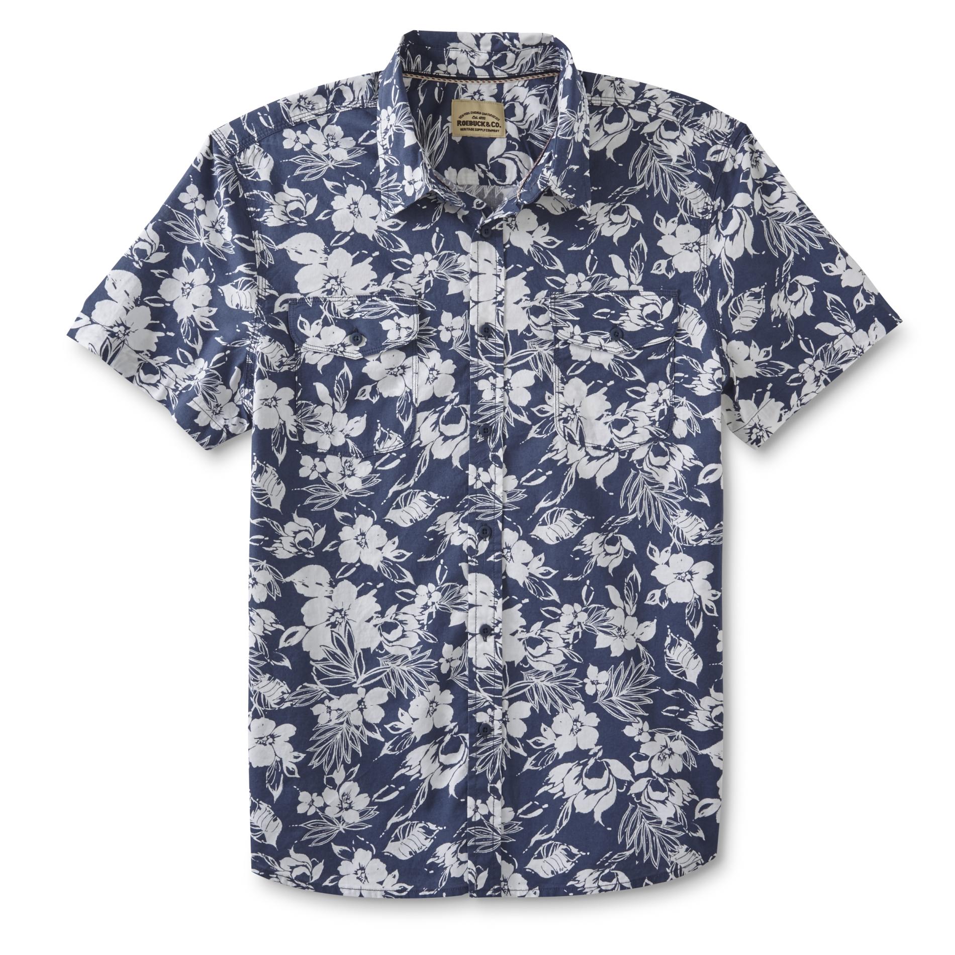Roebuck & Co. Young Men's Button-Front Shirt - Floral