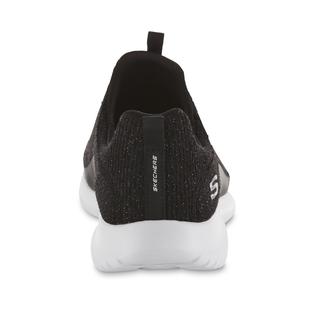 Skechers Womens Ultra Flex Blackwhite Sneaker Wide Width