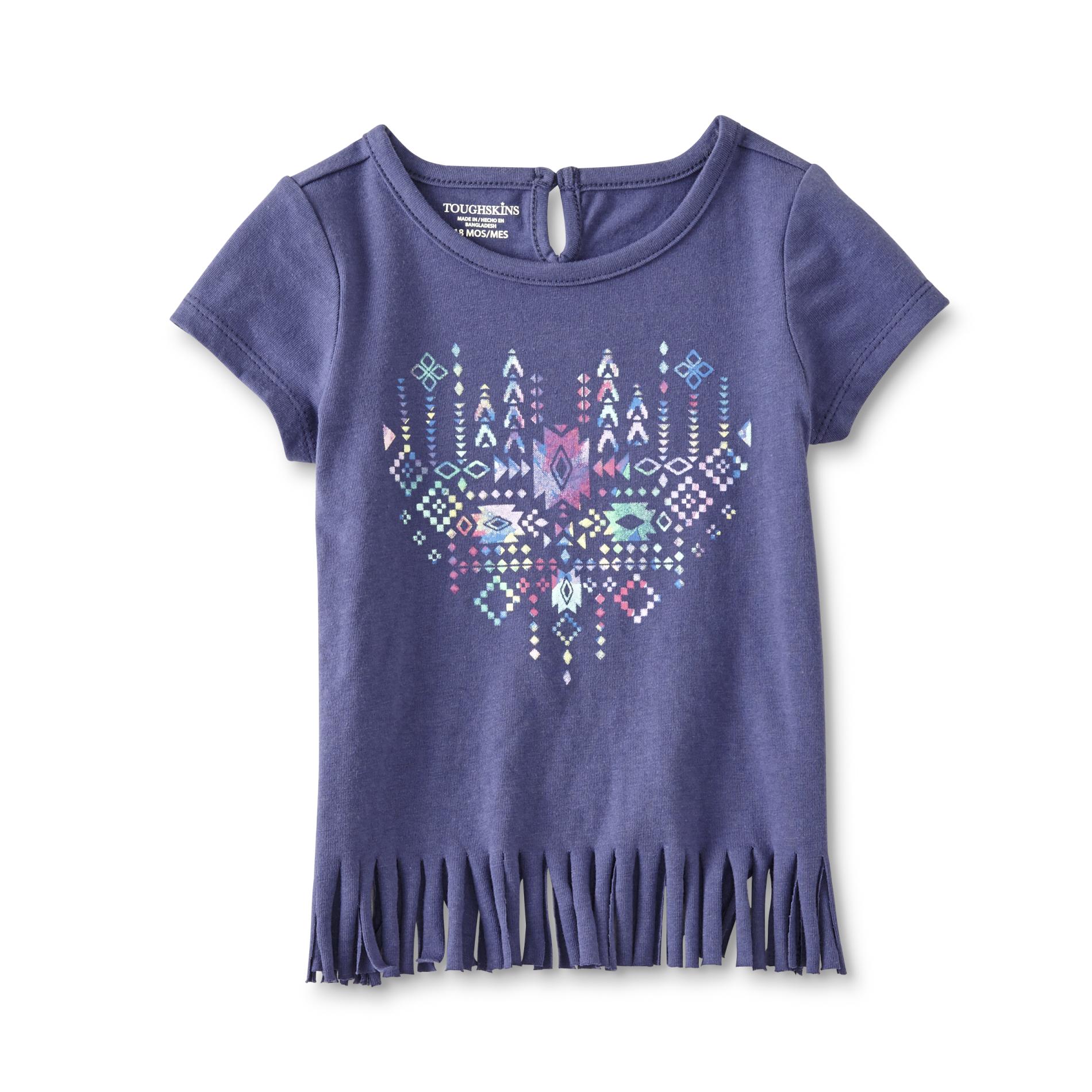 Toughskins Infant Girls' Fringe T-Shirt - Tribal Heart