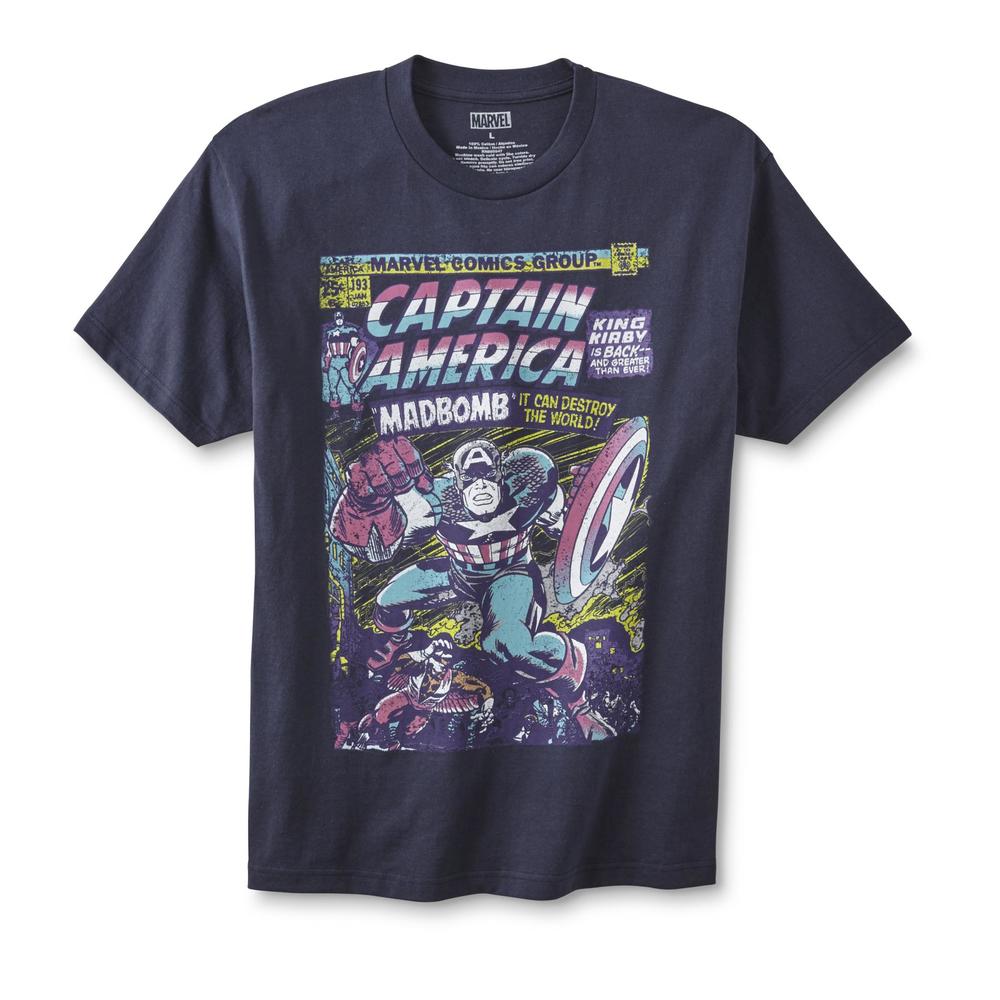 Disney Captain America Young Men's Graphic T-Shirt - Cover Art