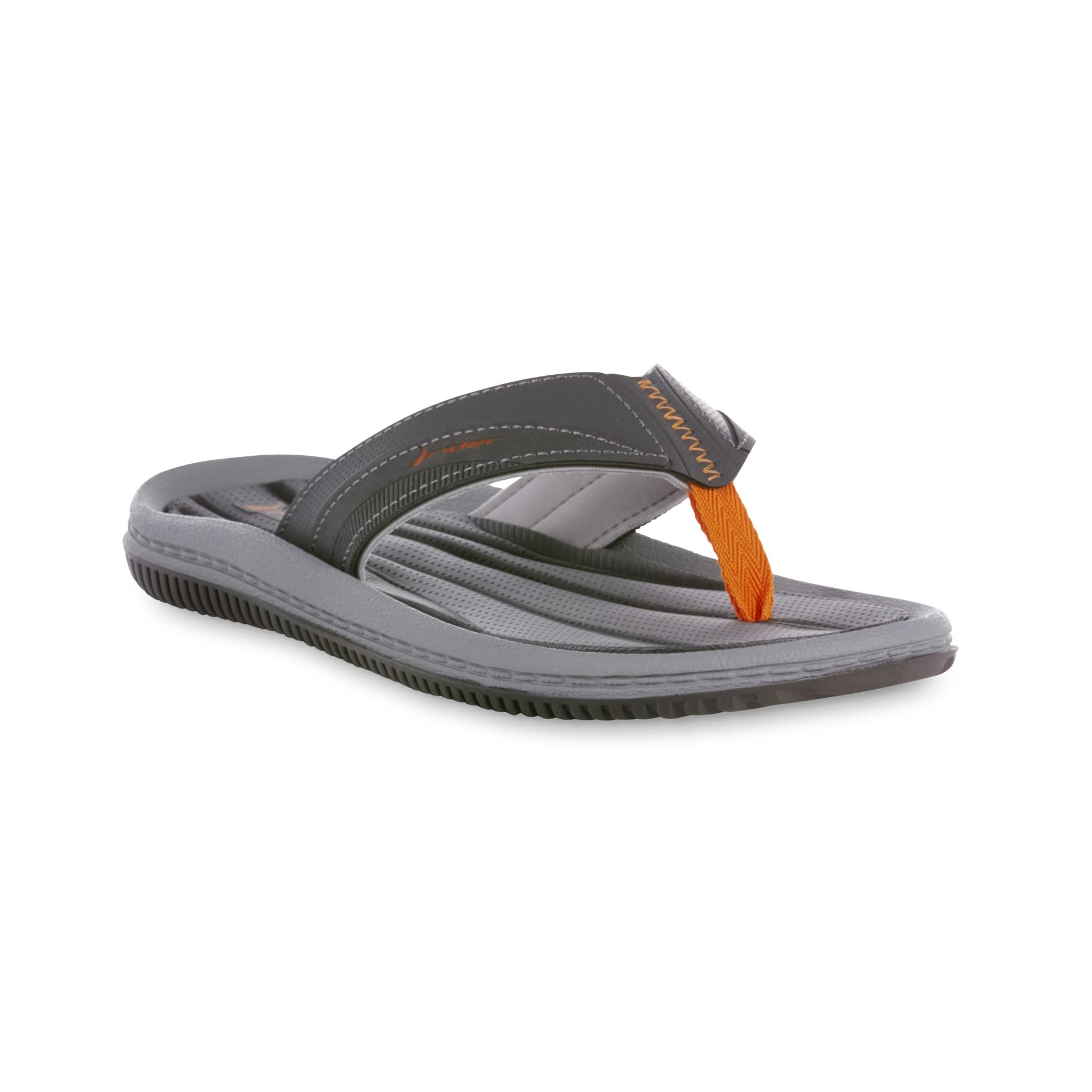 Rider Sandals Men's Dumas XI Gray/Orange Flip-Flop Sandal