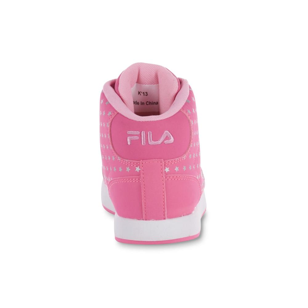 Fila Girl's Dyana Pink High-Top Athletic Shoe