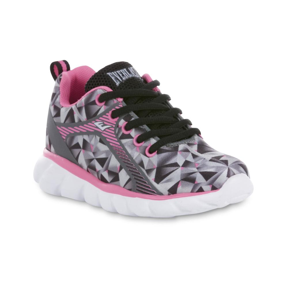 Everlast&reg; Girl's Hidden Black/Gray/Pink Athletic Shoe