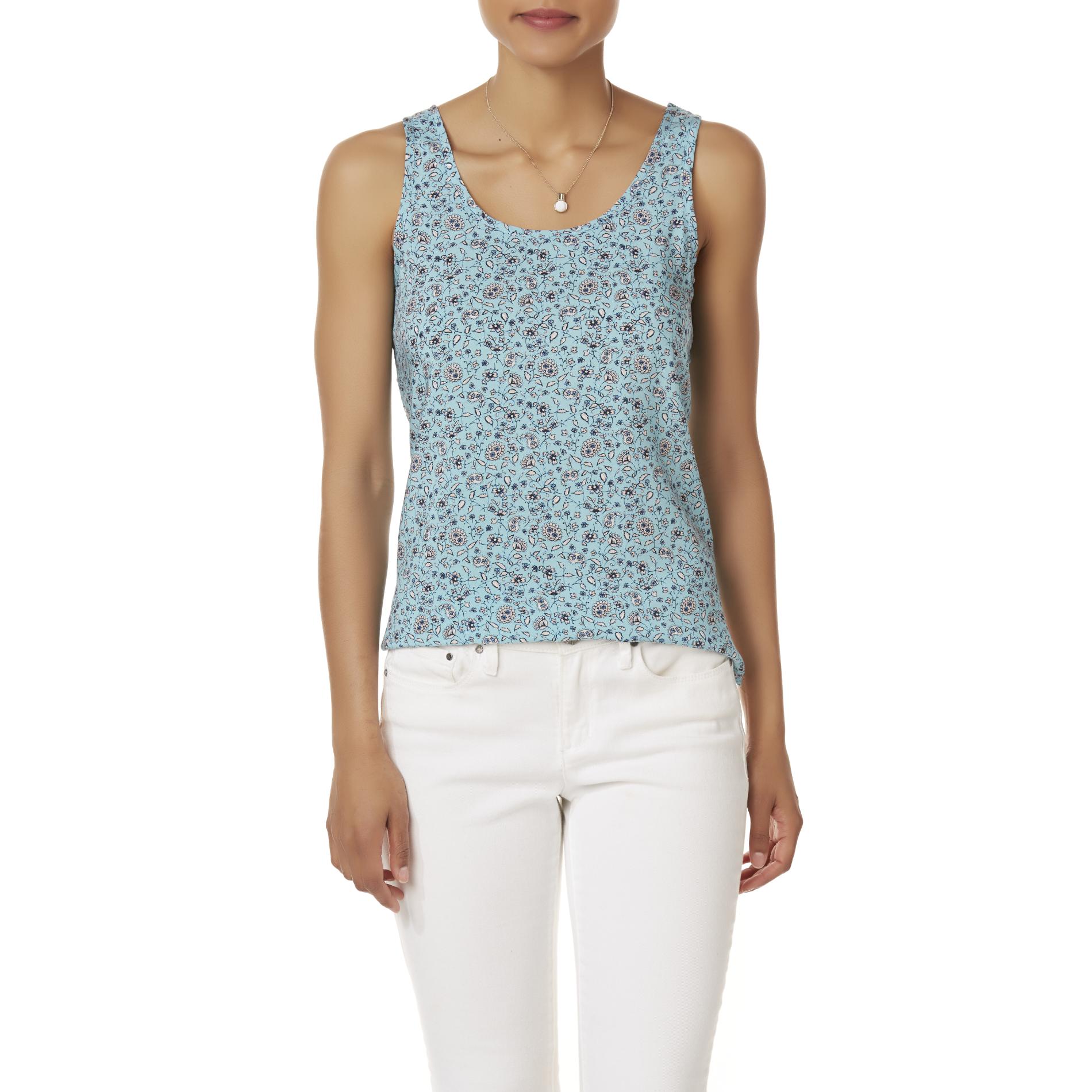 Simply Styled Women's Tank Top - Floral & Paisley