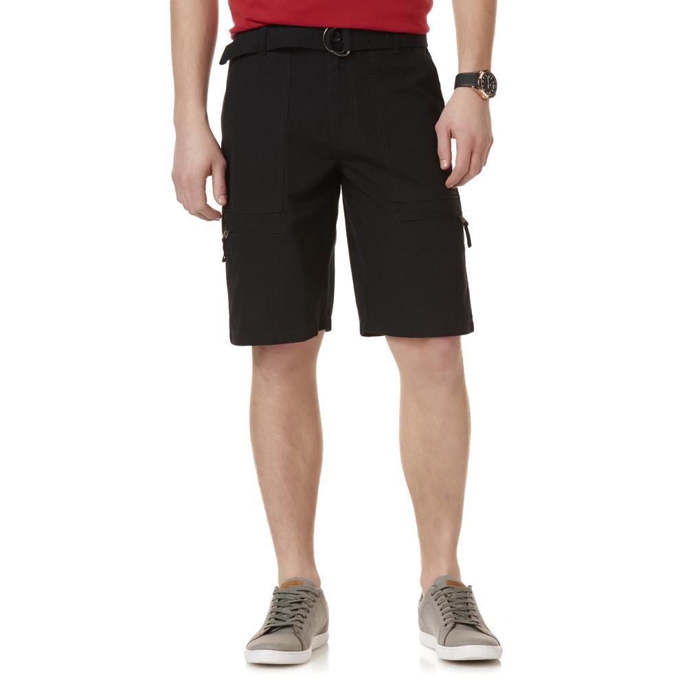 Route 66 Men's Belted Ripstop Shorts