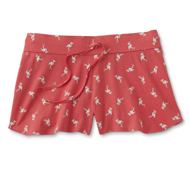 Women's Plus Pajama Shorts - Flamingo