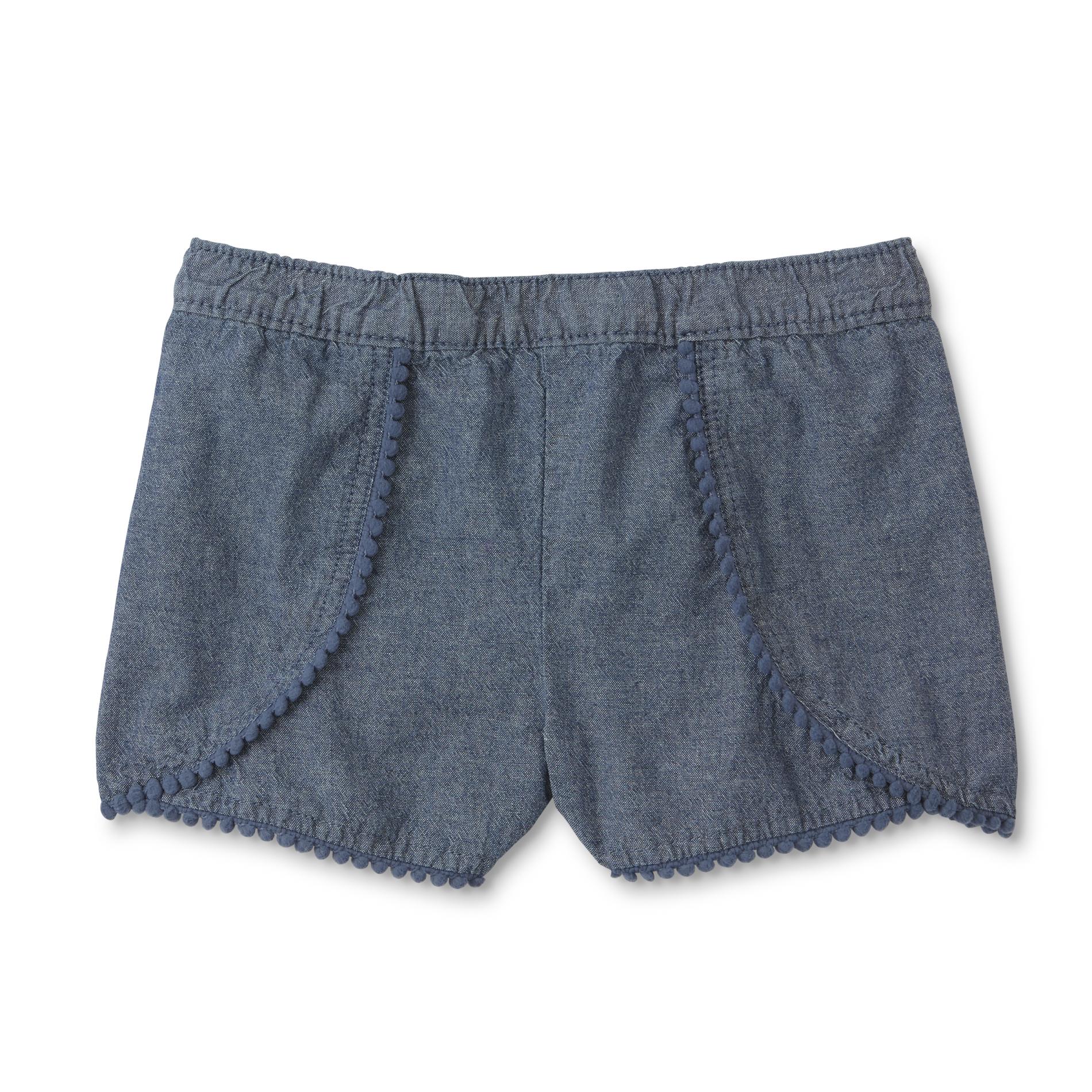 Toughskins Infant & Toddler Girls' Chambray Shorts