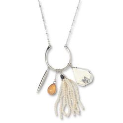 Studio S Women's Silvertone Pendant Necklace