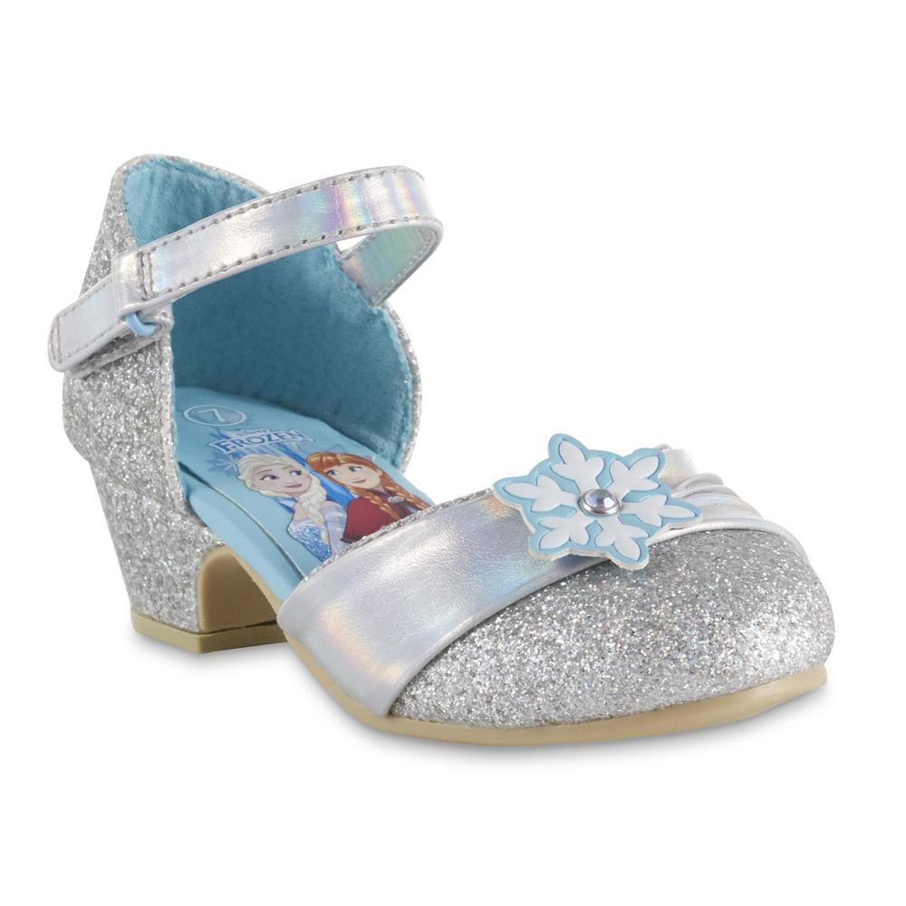 Disney Toddler Girls' Frozen Dress Shoe - Silver