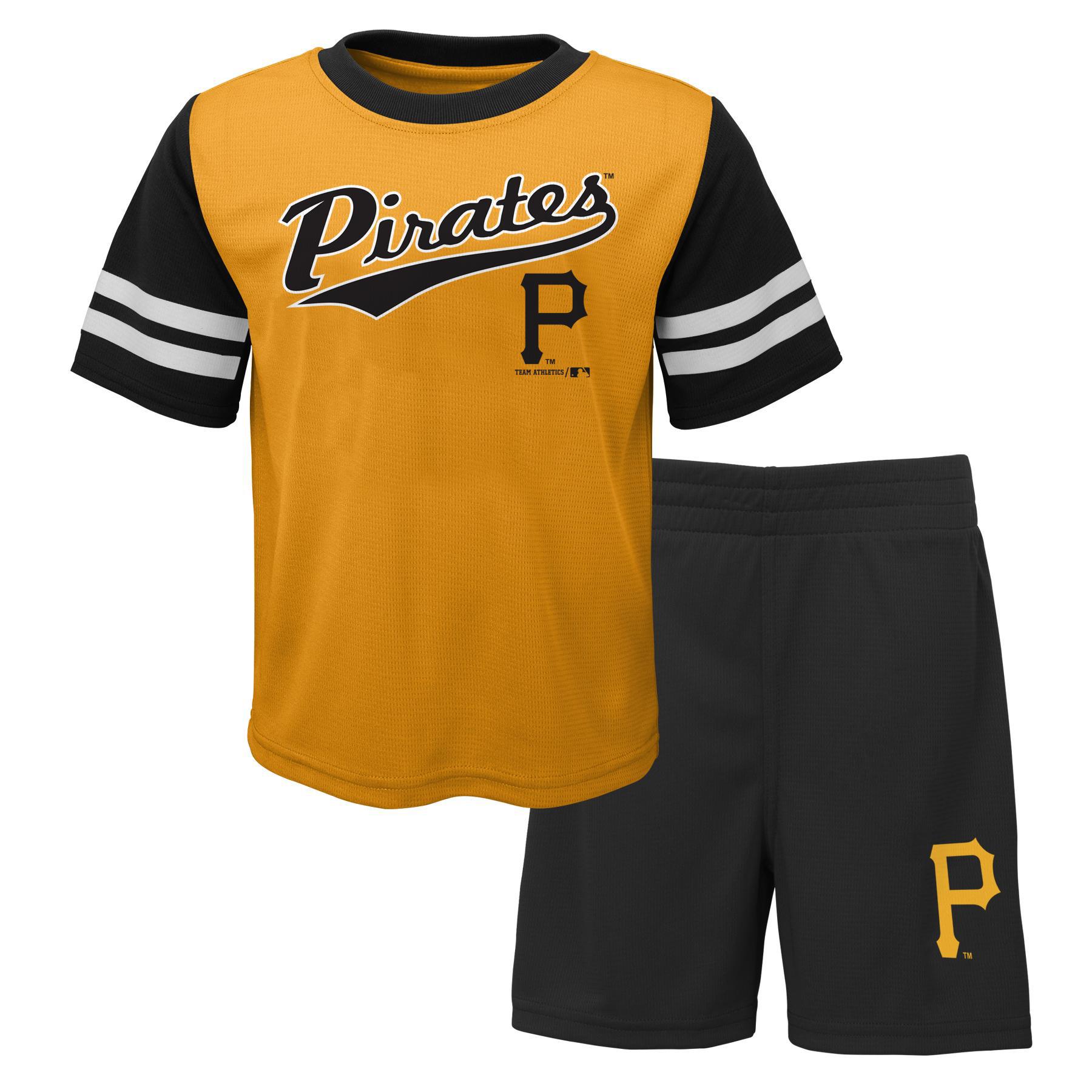 MLB Infant & Toddler Boy's T-Shirt & Shorts - Pittsburgh Pirates