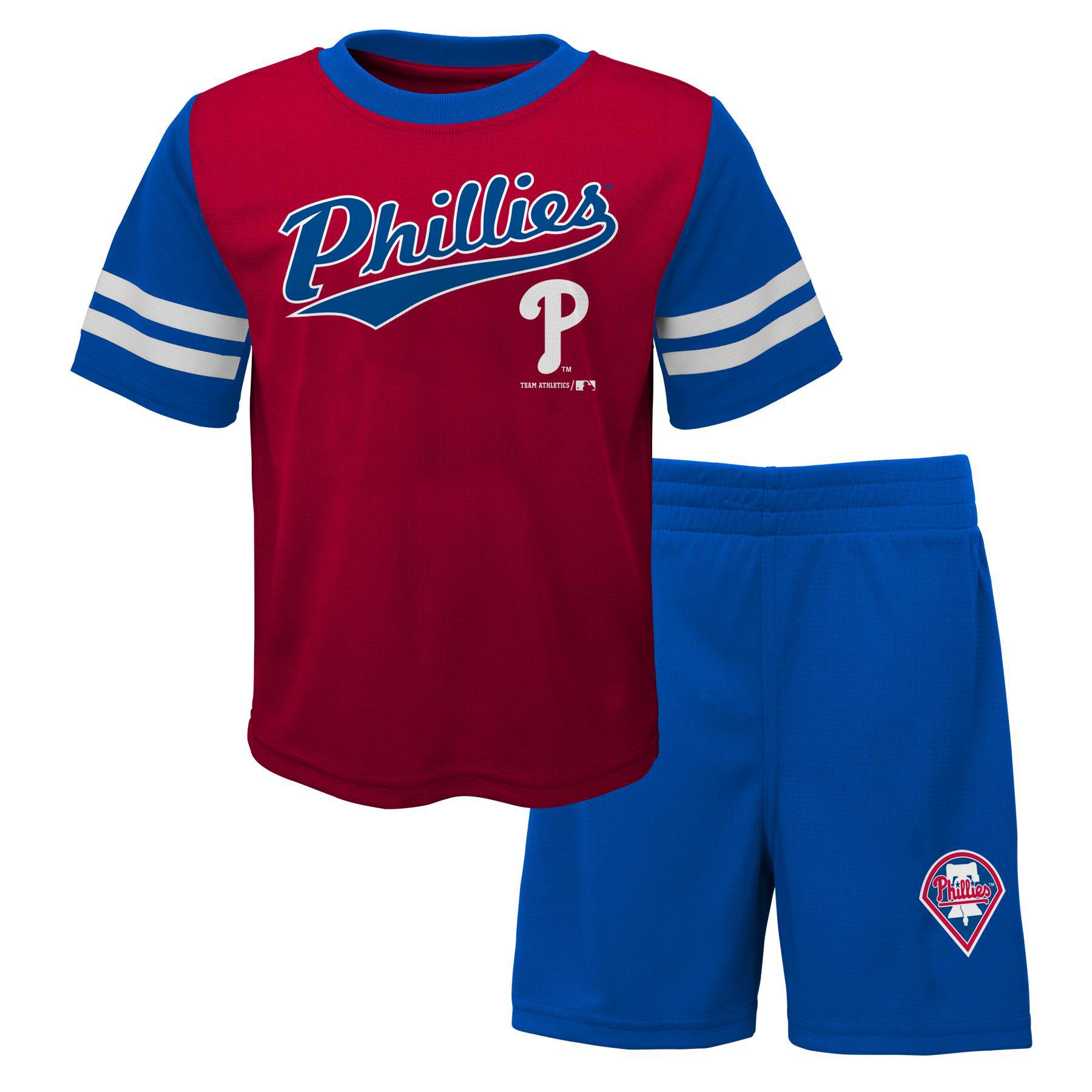 MLB Infant & Toddler Boy's T-Shirt & Shorts - Philadelphia Phillies