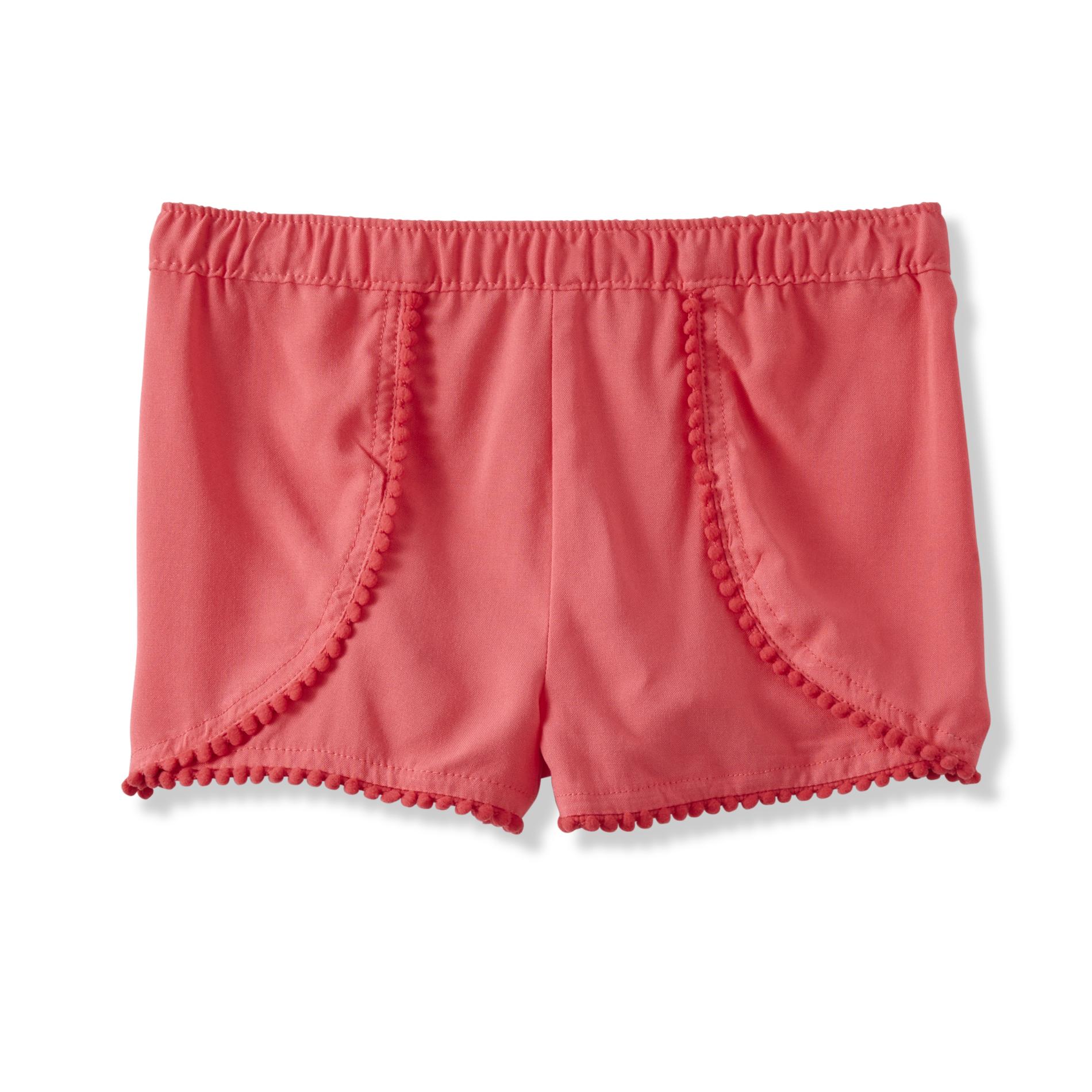 Toughskins Infant Girls' Pompom Shorts