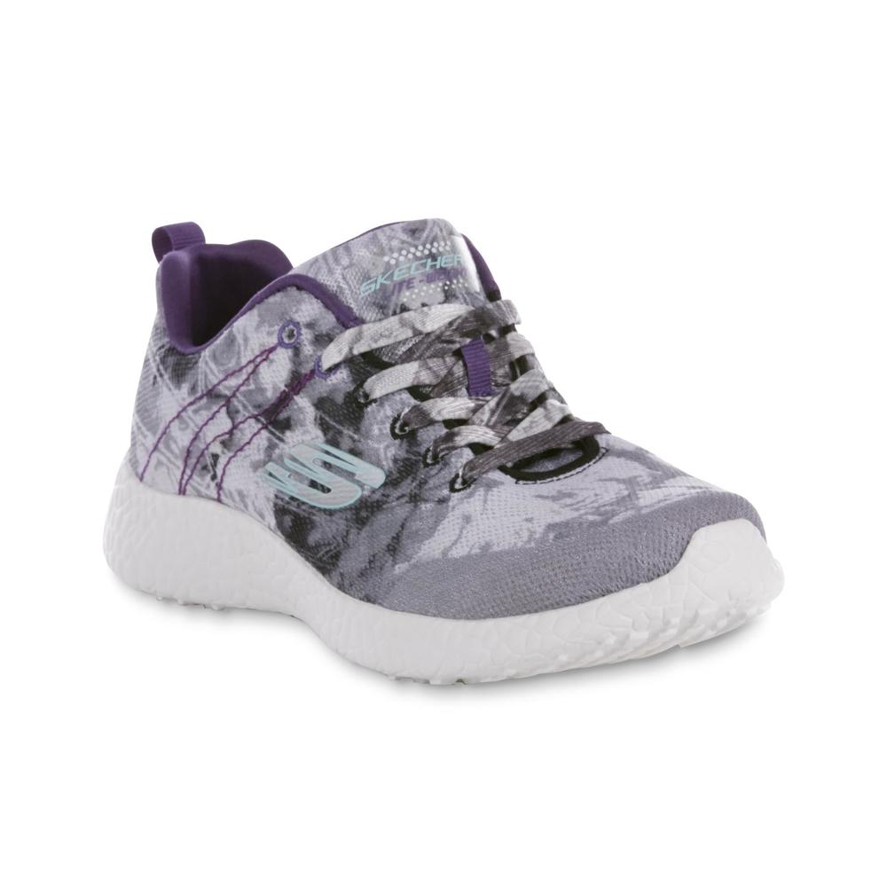 Skechers Women's Burst First Glimpse White/Purple/Gray Running Shoe