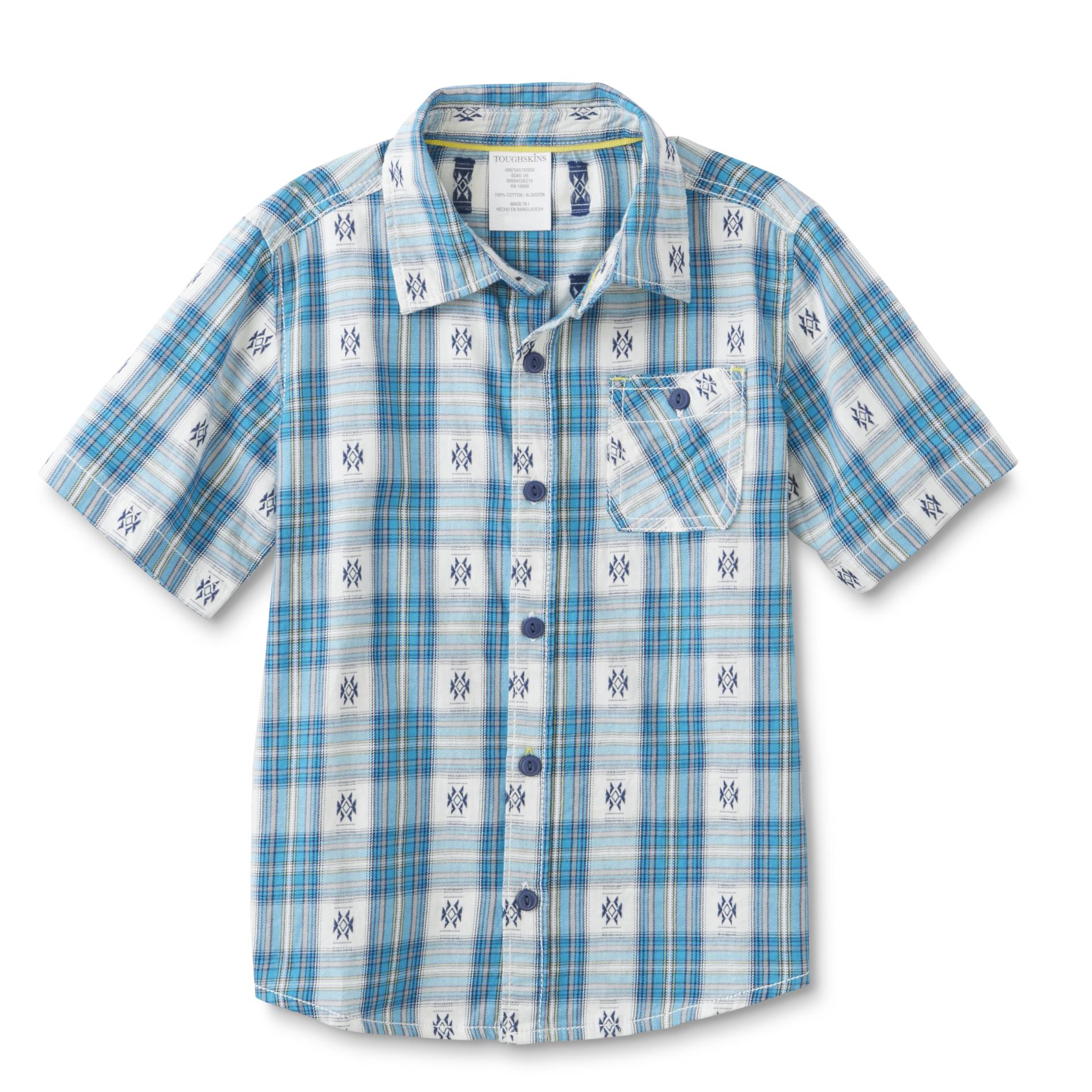 Toughskins Infant & Toddler Boy's Button-Front Shirt - Plaid & Tribal