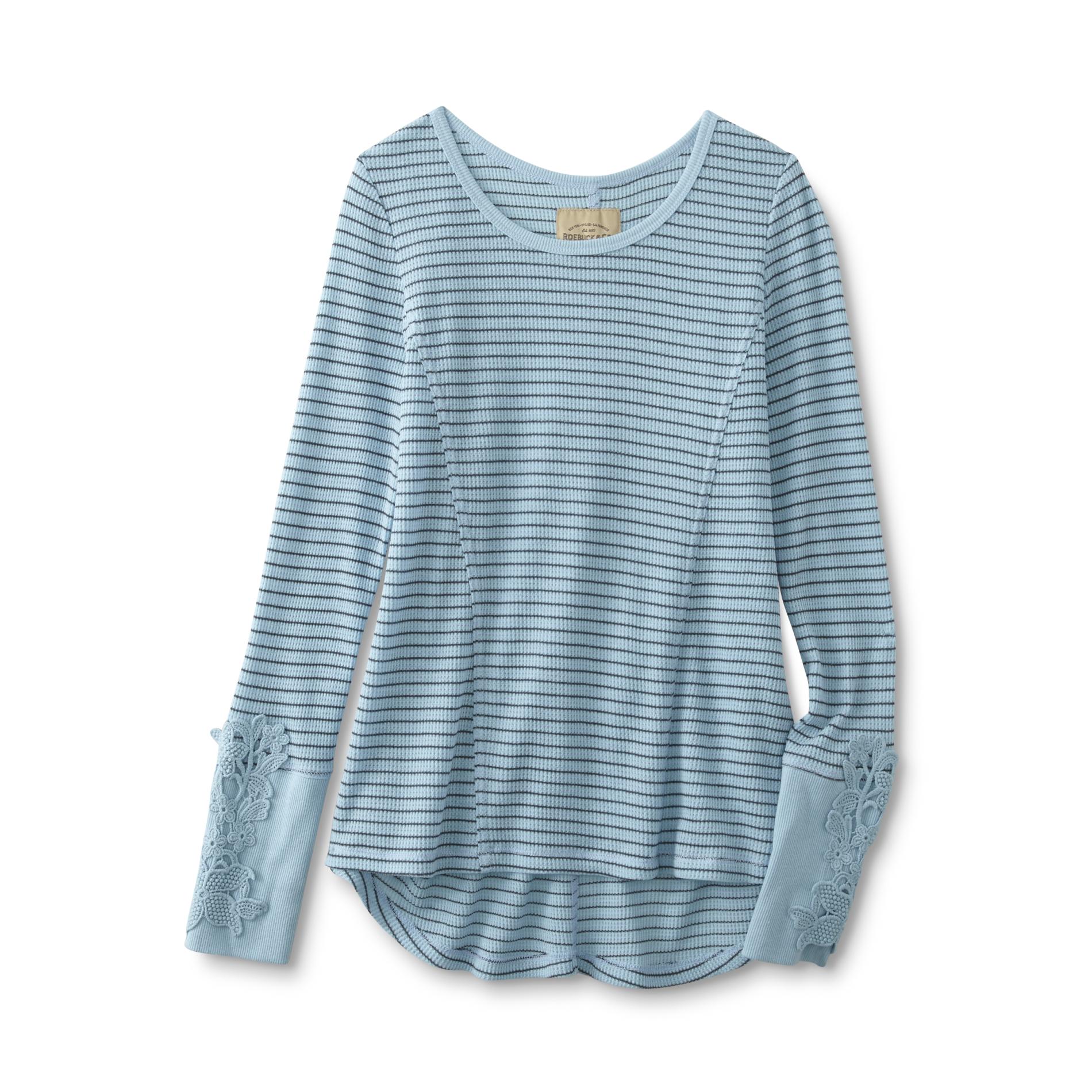 ROEBUCK & CO R1893 Girl's Thermal Top - Striped