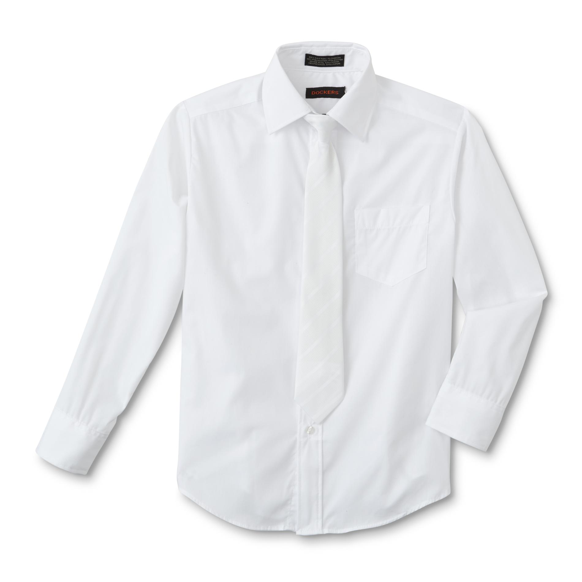 Dockers Boys' Dress Shirt & Necktie