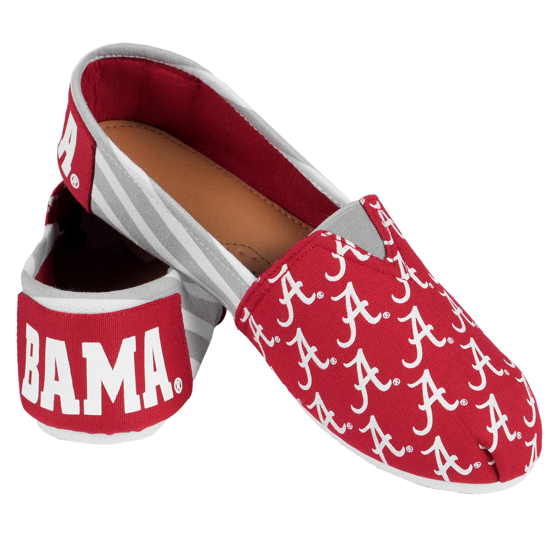 NCAA Women's University of Alabama Red/Gray/White Slipper