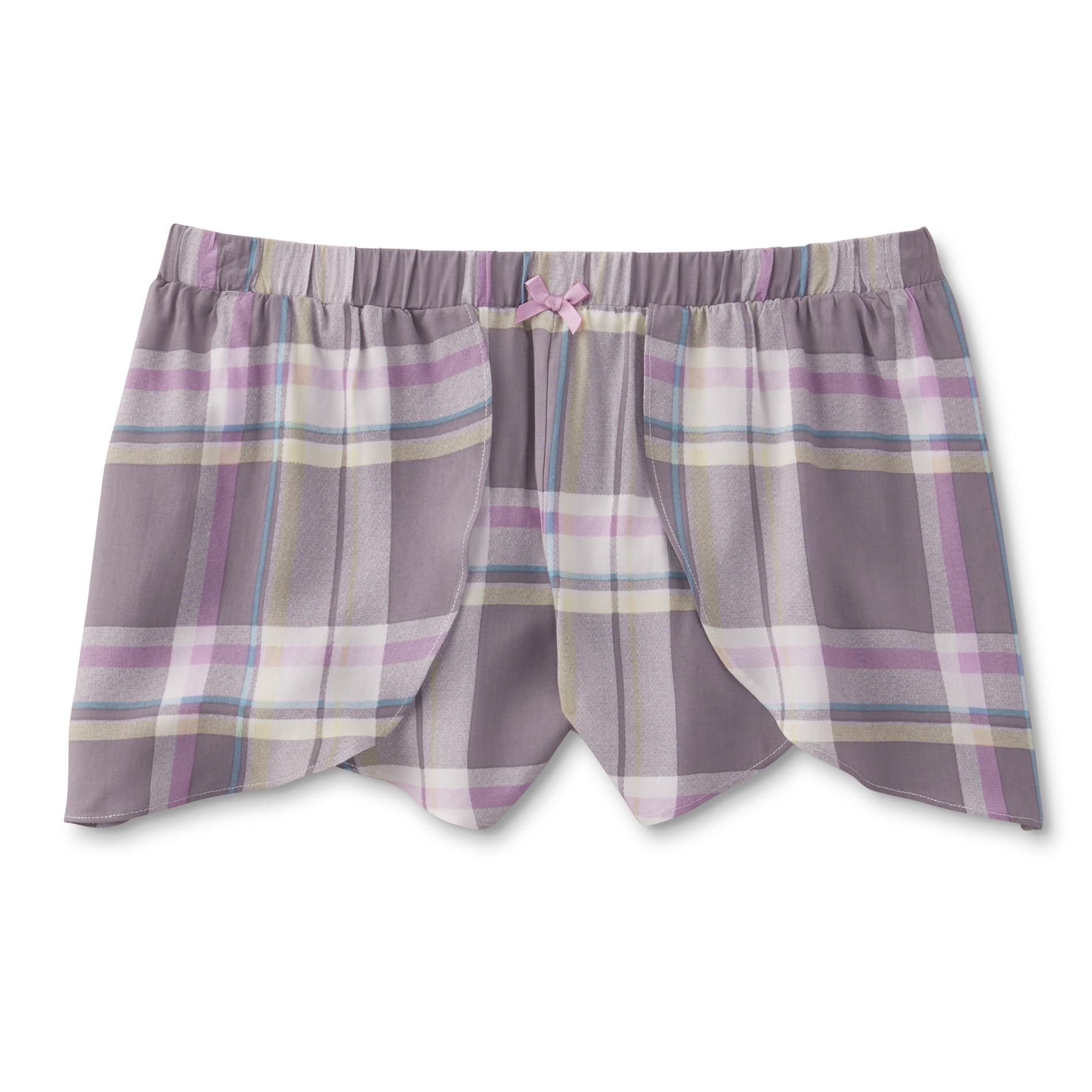 Joe Boxer Women's Plus Pajama Shorts Plaid Shop Your Way Online