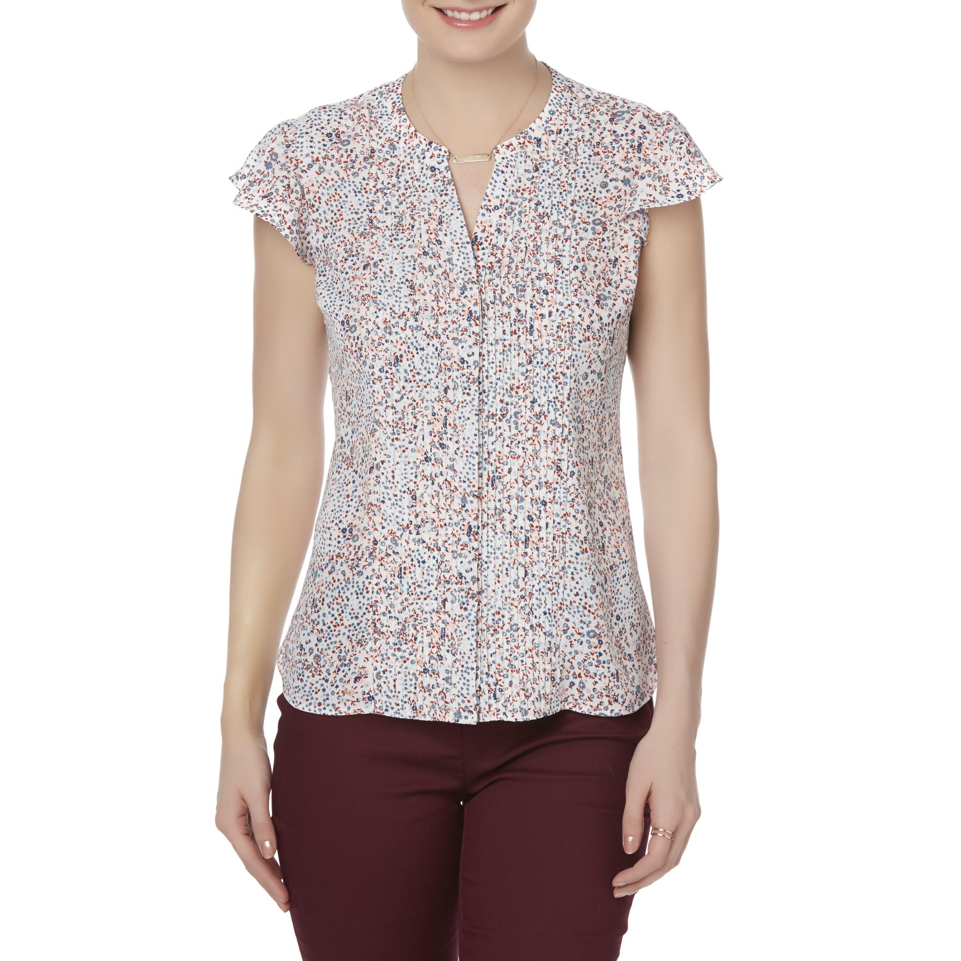 Simply Styled Women's Fashion Blouse - Floral