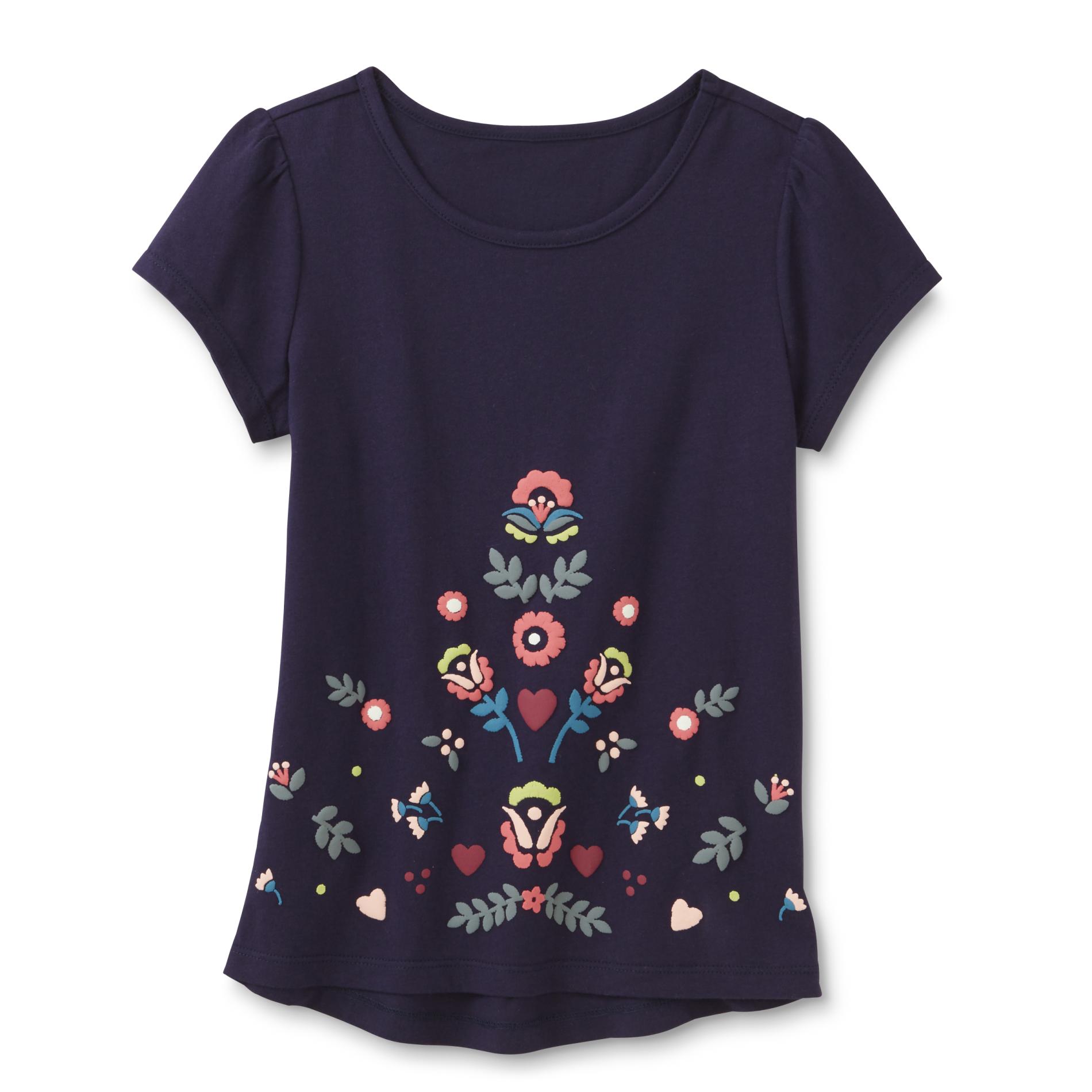 Toughskins Girl's Graphic T-Shirt - Floral