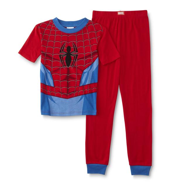 Marvel SpiderMan & Captain America Boy's 2Pairs Pajamas